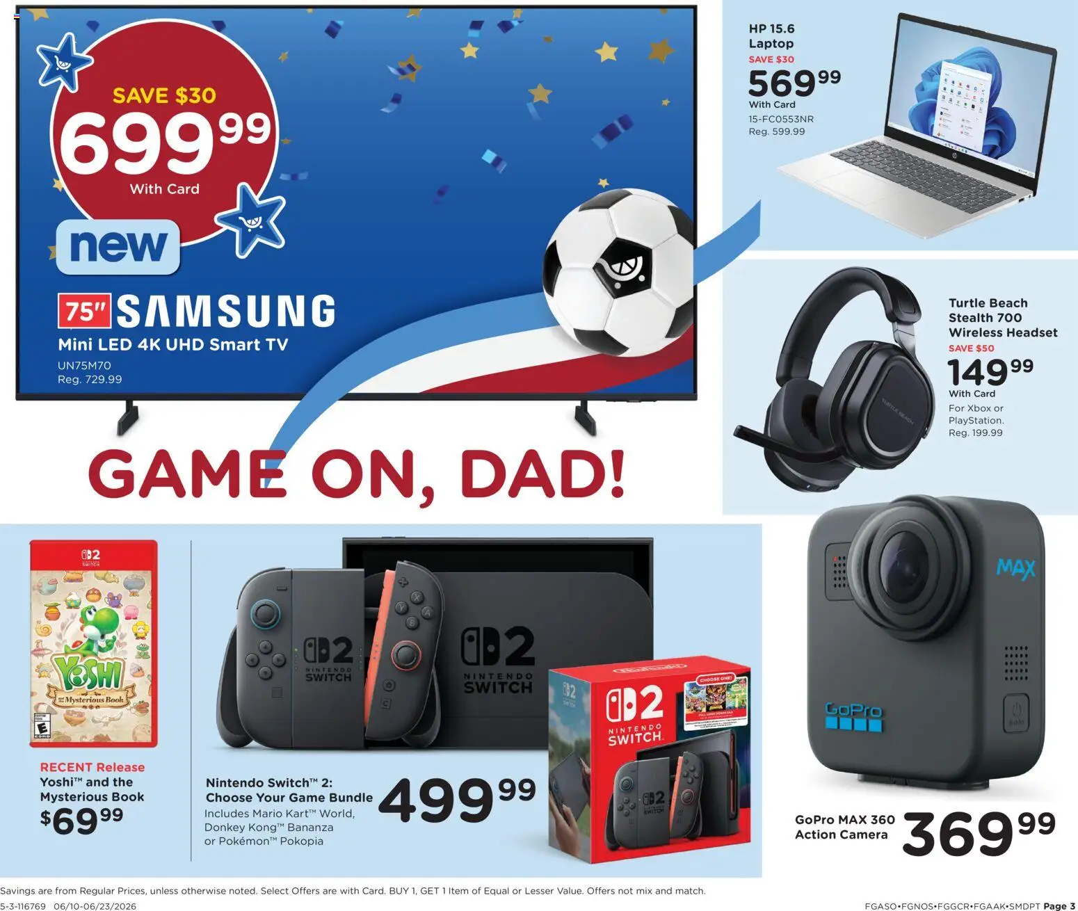 Fred Meyer Home & Apparel - valid from 10.06.2026 | Page: 3 | Products: Switch, Tv, Camera, Game