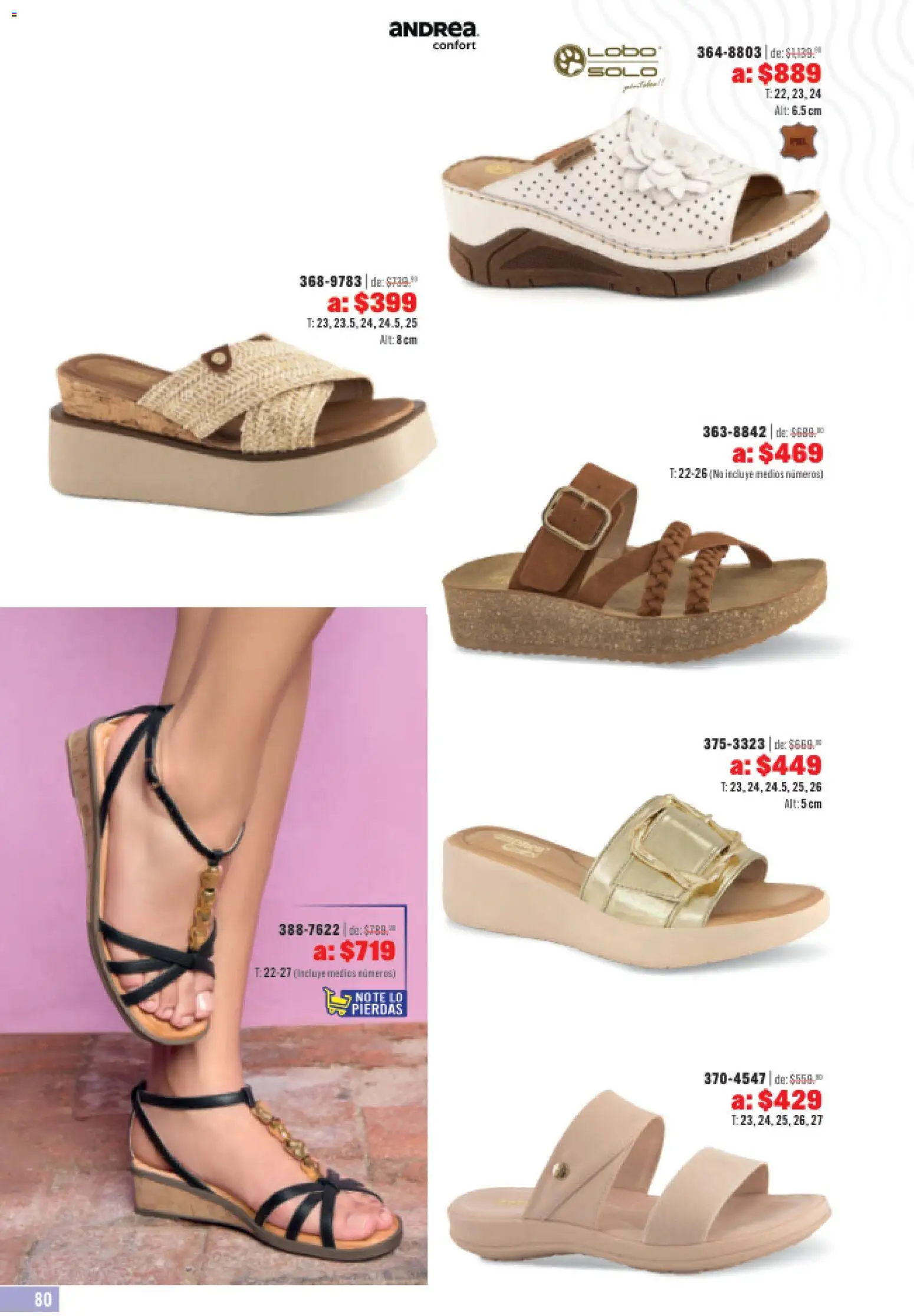 Nuevas ofertas de Andrea válidas en toda la República Mexicana desde el 31.05.2026. ¡Encuentra las mejores ofertas en Andrea catálogo Outlet! | Página: 80