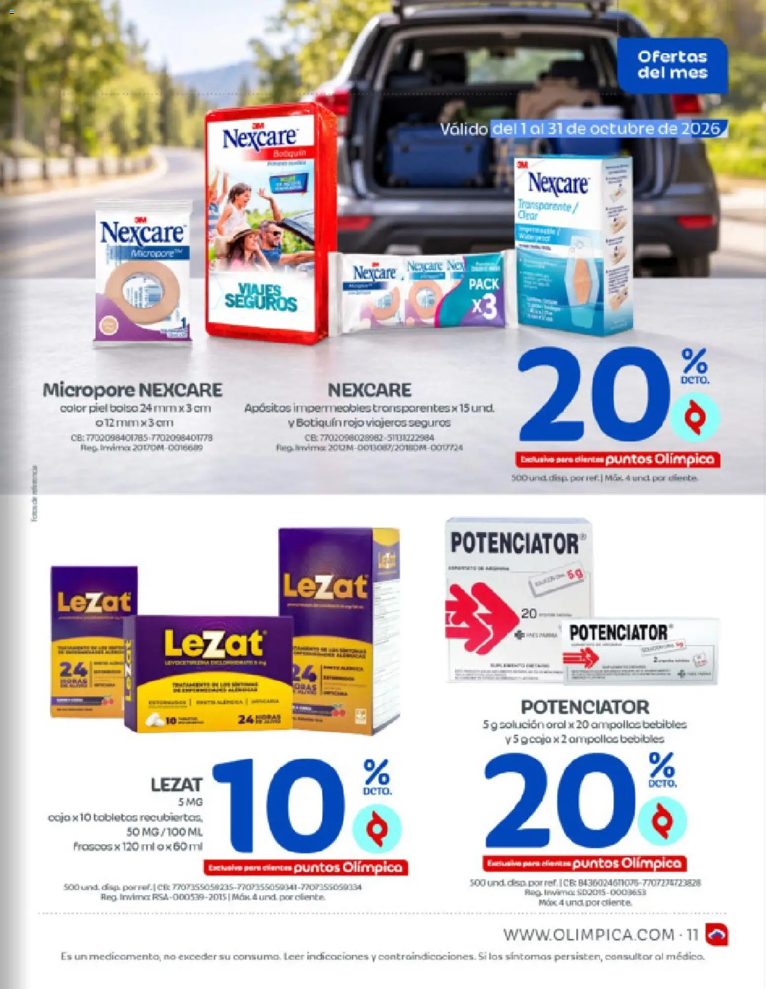 Olímpica revista - valida desde el 01/10/2026 | Página: 11 | Productos: Bolso