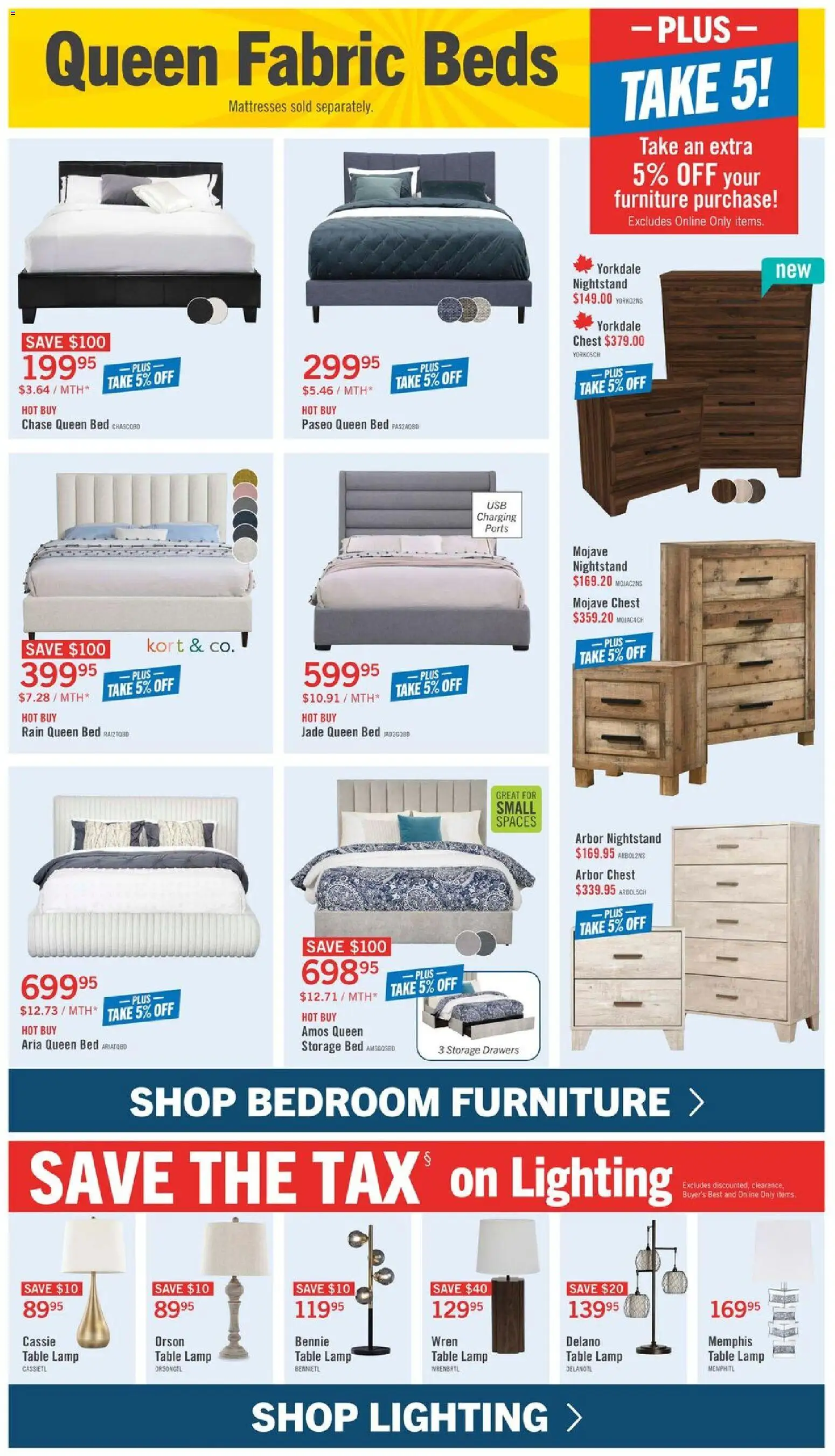 The Brick flyer valid from Sep 3, 2026 | Page: 10 | Products: Table lamp, Nightstand, Table, Lighting