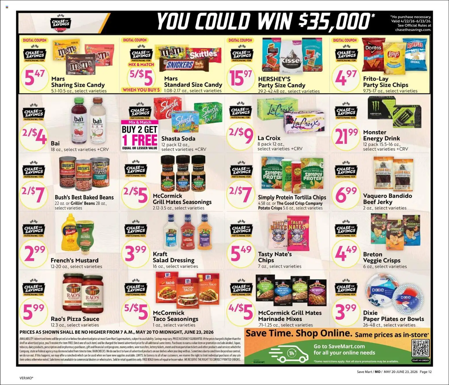 Save Mart Big Book of Savings - valid from 20.05.2026 | Page: 12 | Products: Wire, Beef, Chips, Sauce