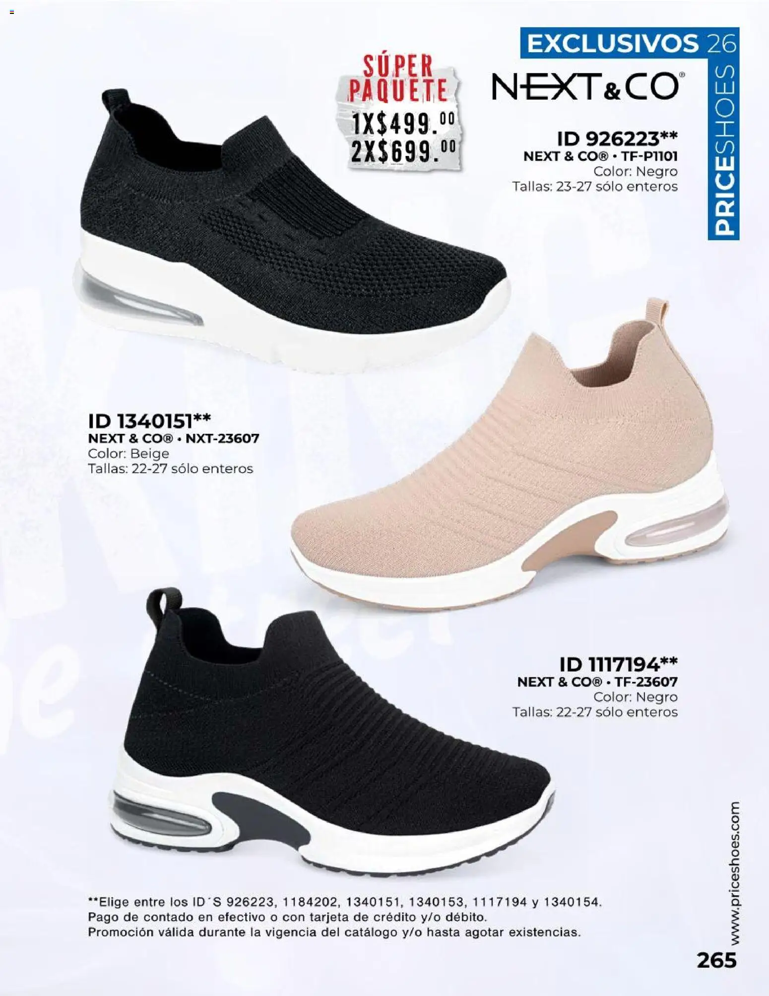 Nuevas ofertas de Price Shoes válidas en toda la República Mexicana desde el 01/10/2026. ¡Encuentra las mejores ofertas en Price Shoes catálogo Exclusivos! | Página: 265