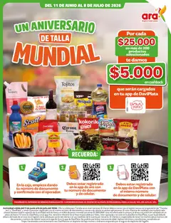 Ara catálogo un aniversario de talla mundial -  Vista previa de la revista de la tienda Ara valido desde el 11/06/2026