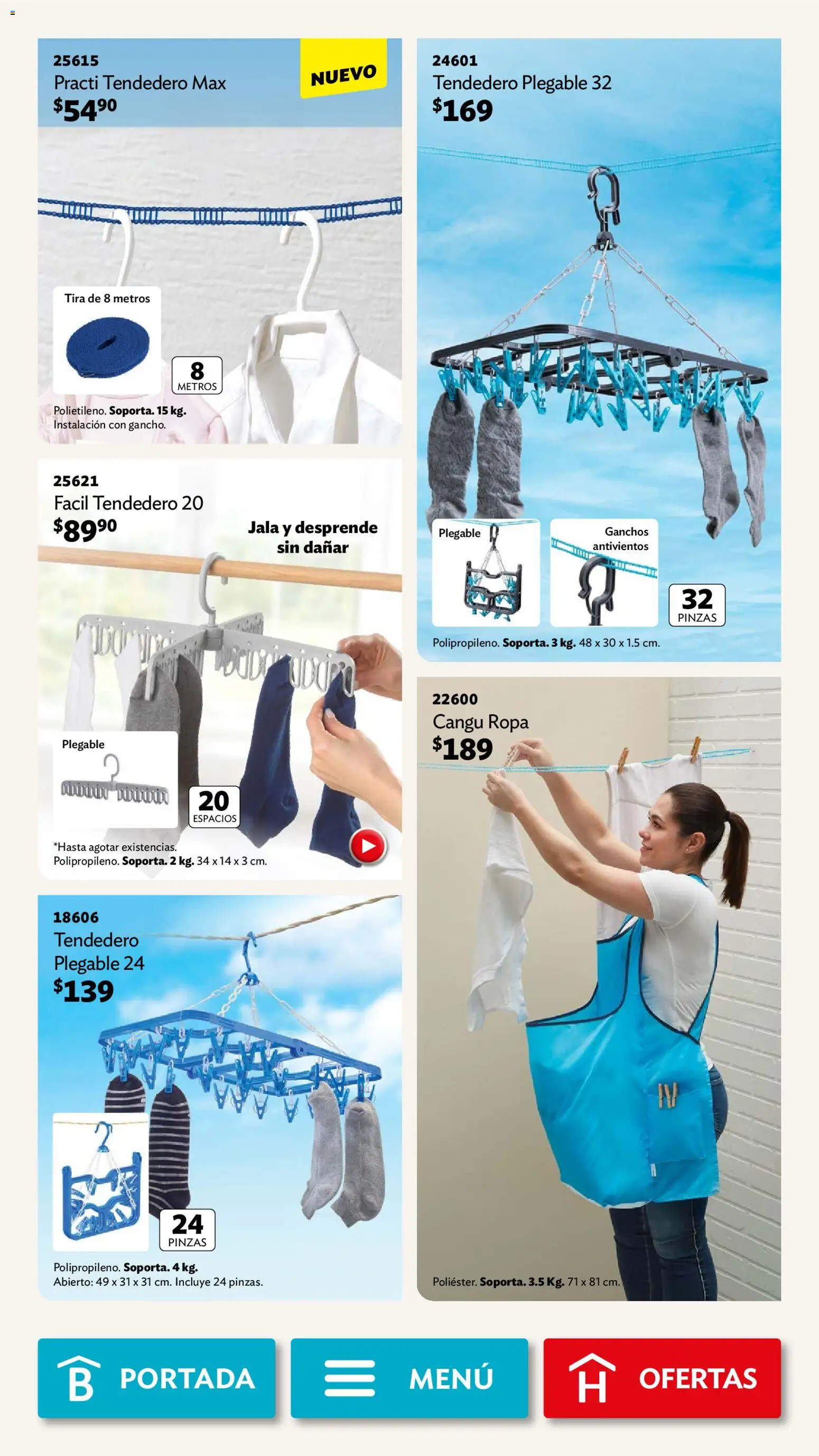 Nuevas ofertas de Betterware válidas en toda la República Mexicana desde el 02/02/2026. ¡Encuentra las mejores ofertas en Betterware campaña 2 2026! | Página: 100 | Productos: Ropa, Tendedero