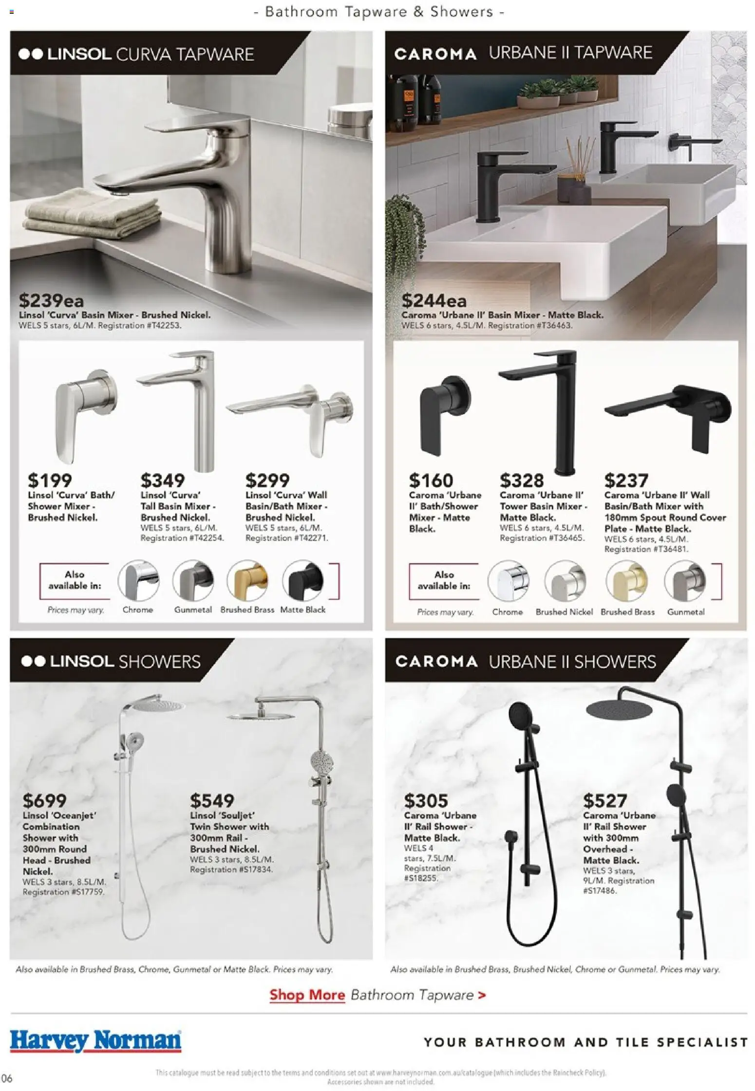 Harvey Norman catalogue - valid from 16/07/2026 | Page: 6 | Products: Shower, Accessories, Mixer, Bathroom
