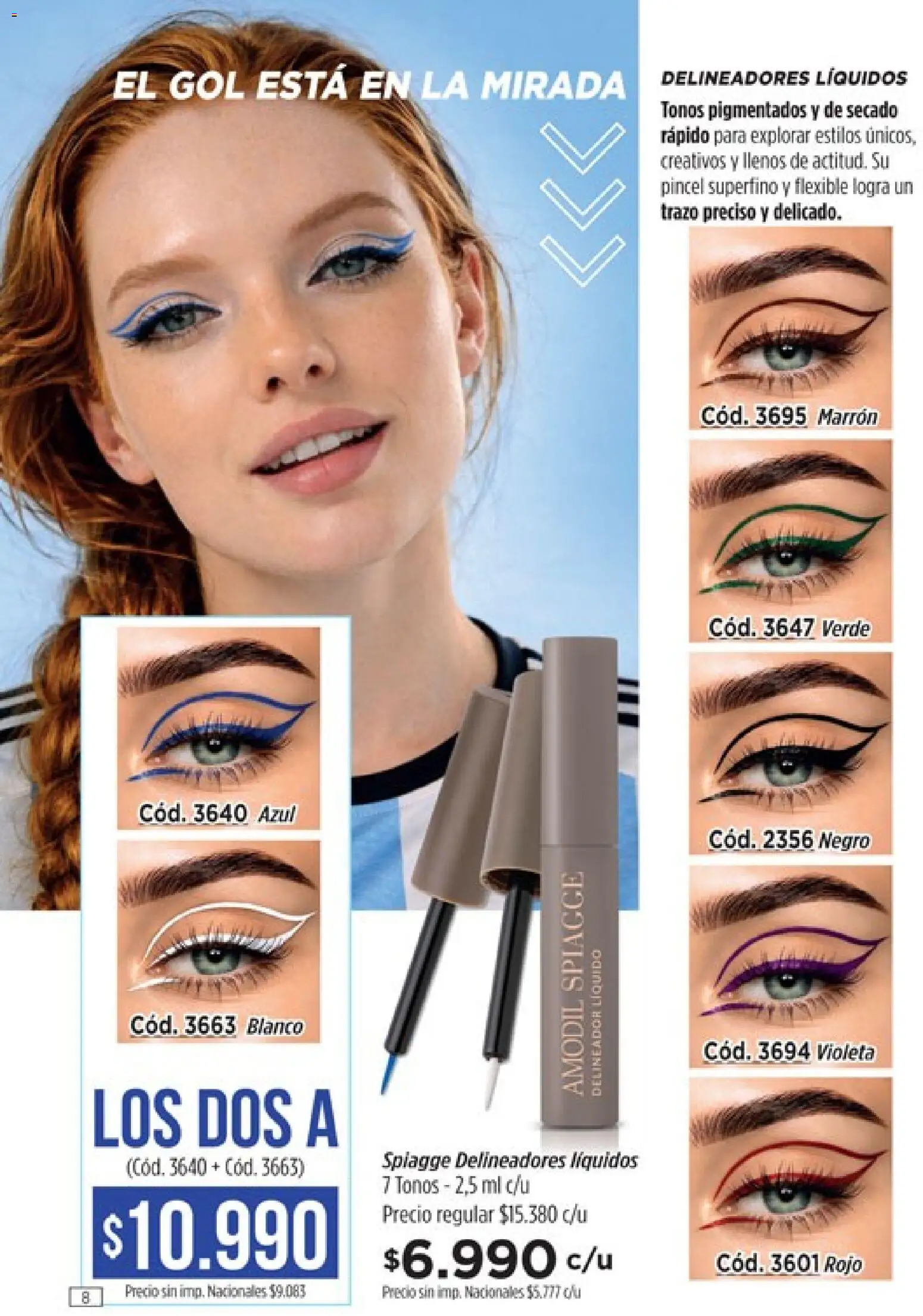 Catálogo Amodil Campaña 9 │ válido desde el 05.05.2026 | Página: 8 | Productos: Flexible, Pincel, Delineador
