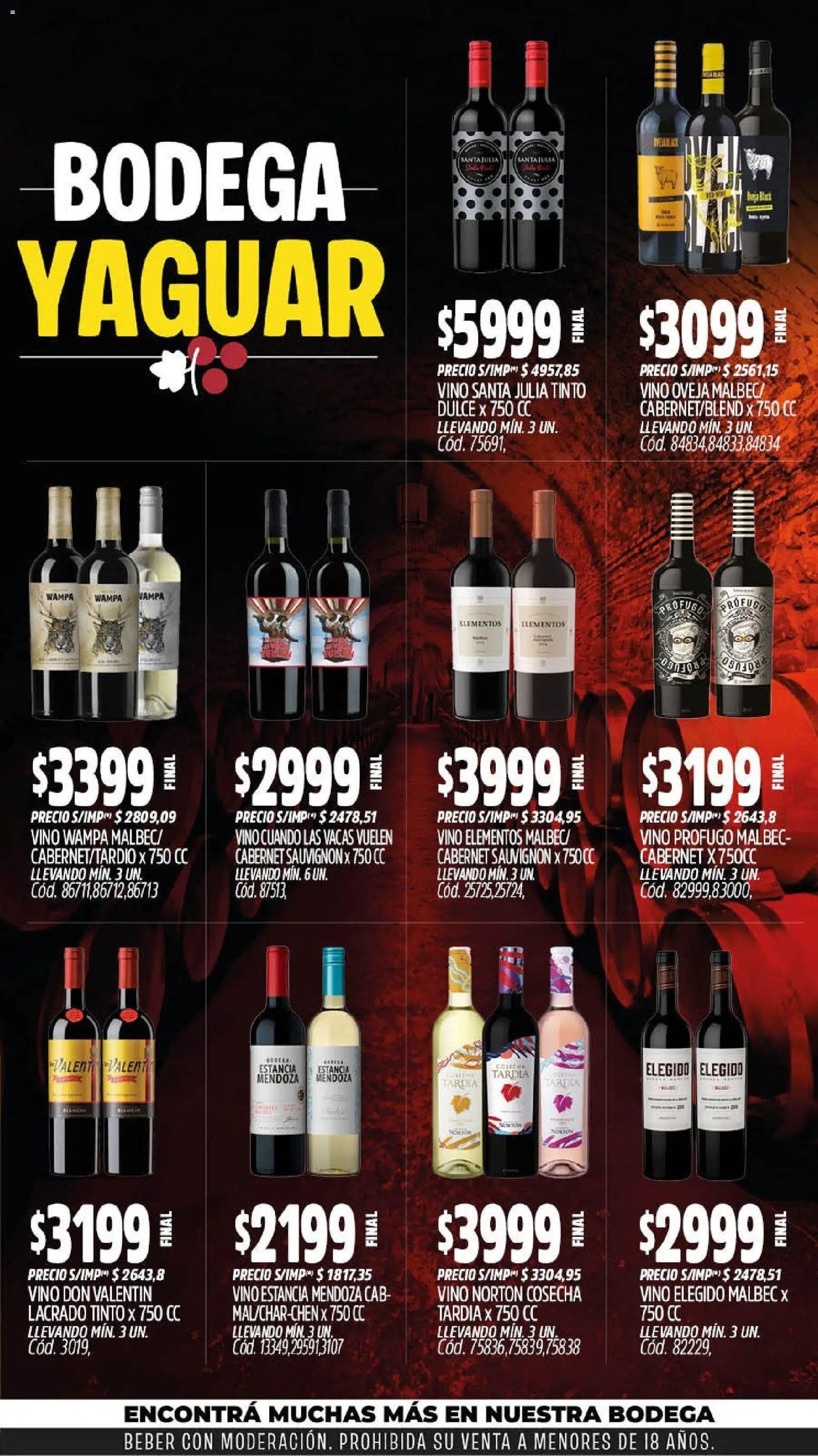 Yaguar - Oferta Semanal San Juan │ válido desde el 14/09/2026 | Página: 6 | Productos: Dulce, Vino