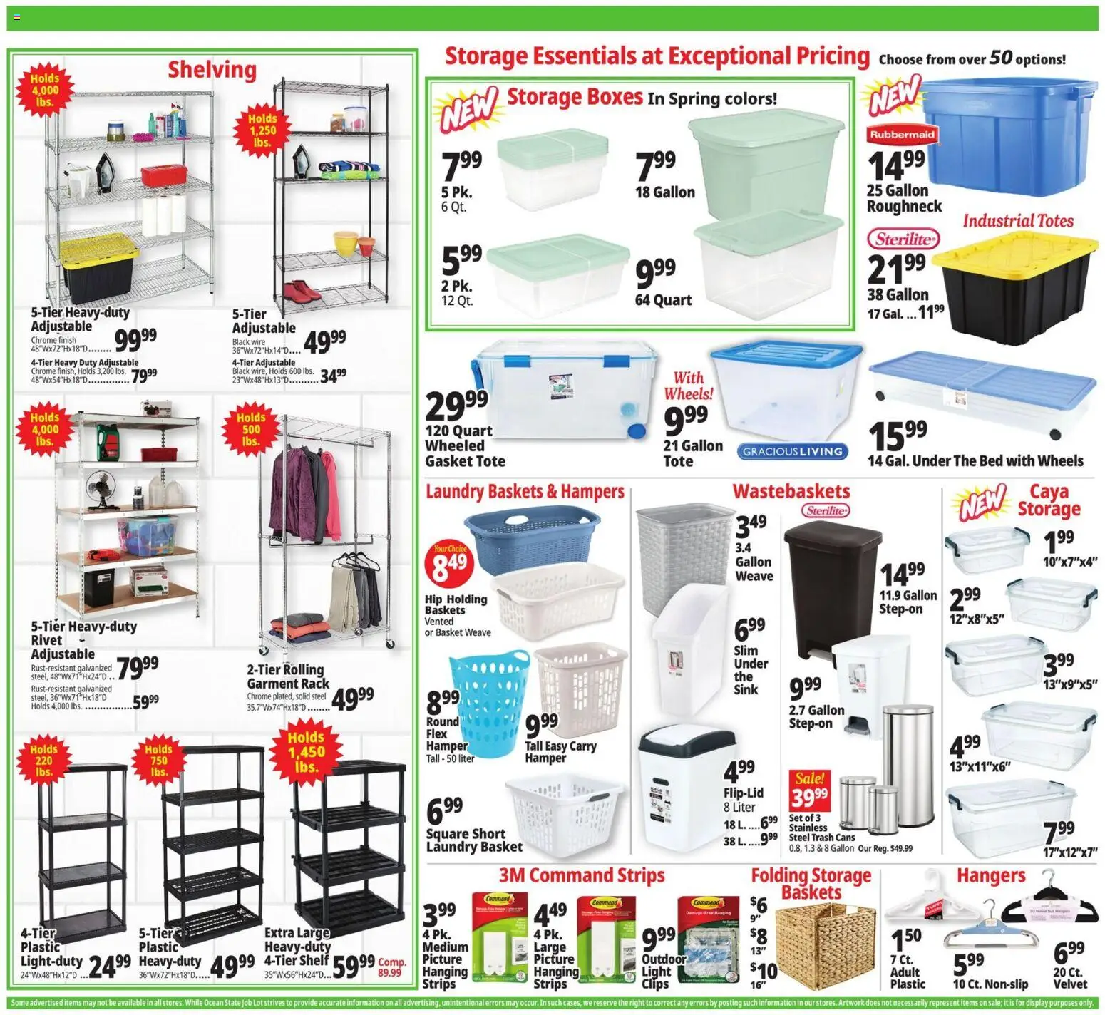 Ocean State Job Lot Weekly Ad - valid from 04.06.2026 | Page: 20 | Products: Bed, Shelf, Basket, Wire