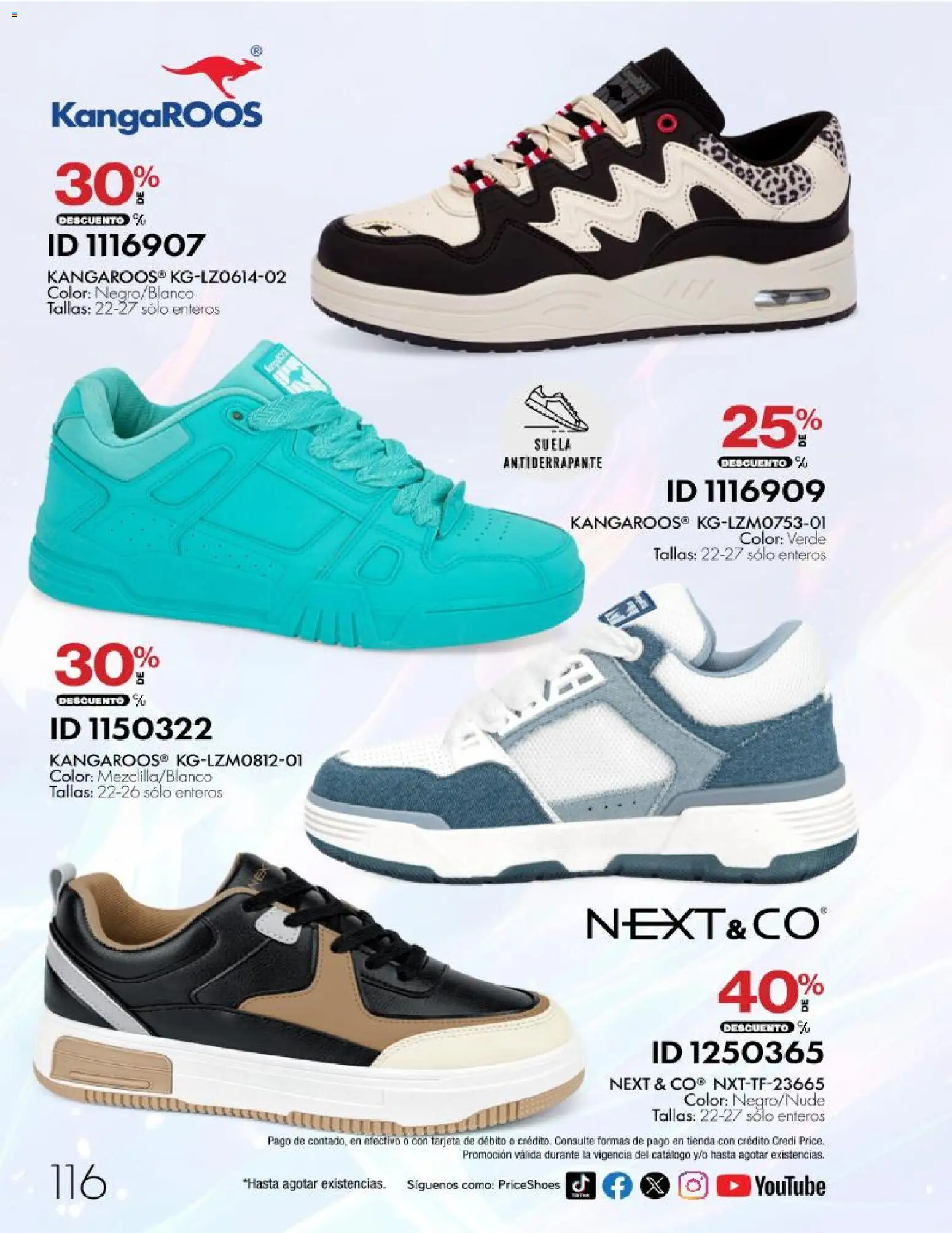 Nuevas ofertas de Price Shoes válidas en toda la República Mexicana desde el 28/10/2026. ¡Encuentra las mejores ofertas en Price Shoes catálogo 10 pagos sin intereses! | Página: 116