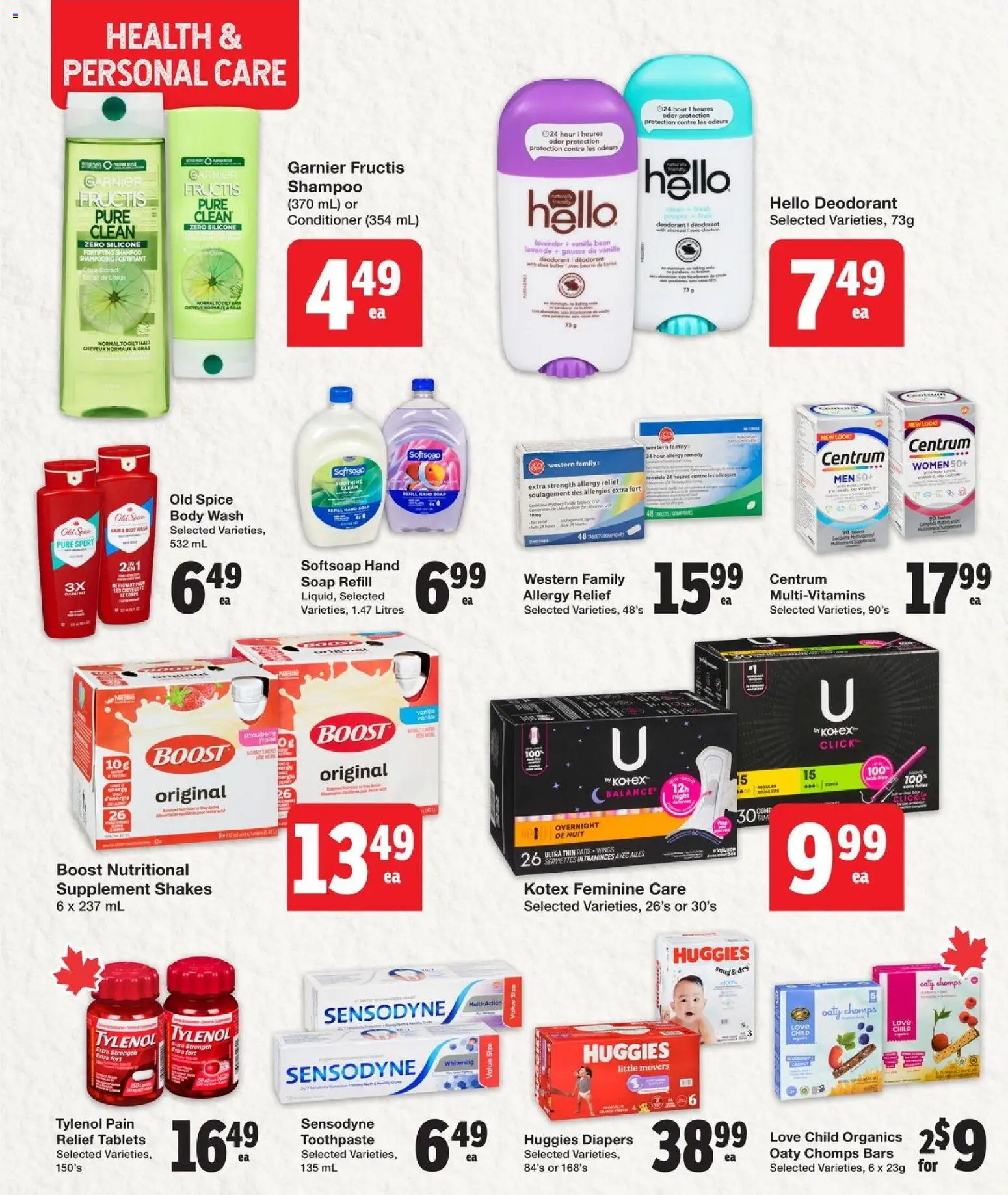 Quality Foods flyer valid from 16.04.2026 | Page: 12 | Products: Conditioner, Soap, Body wash, Toothpaste