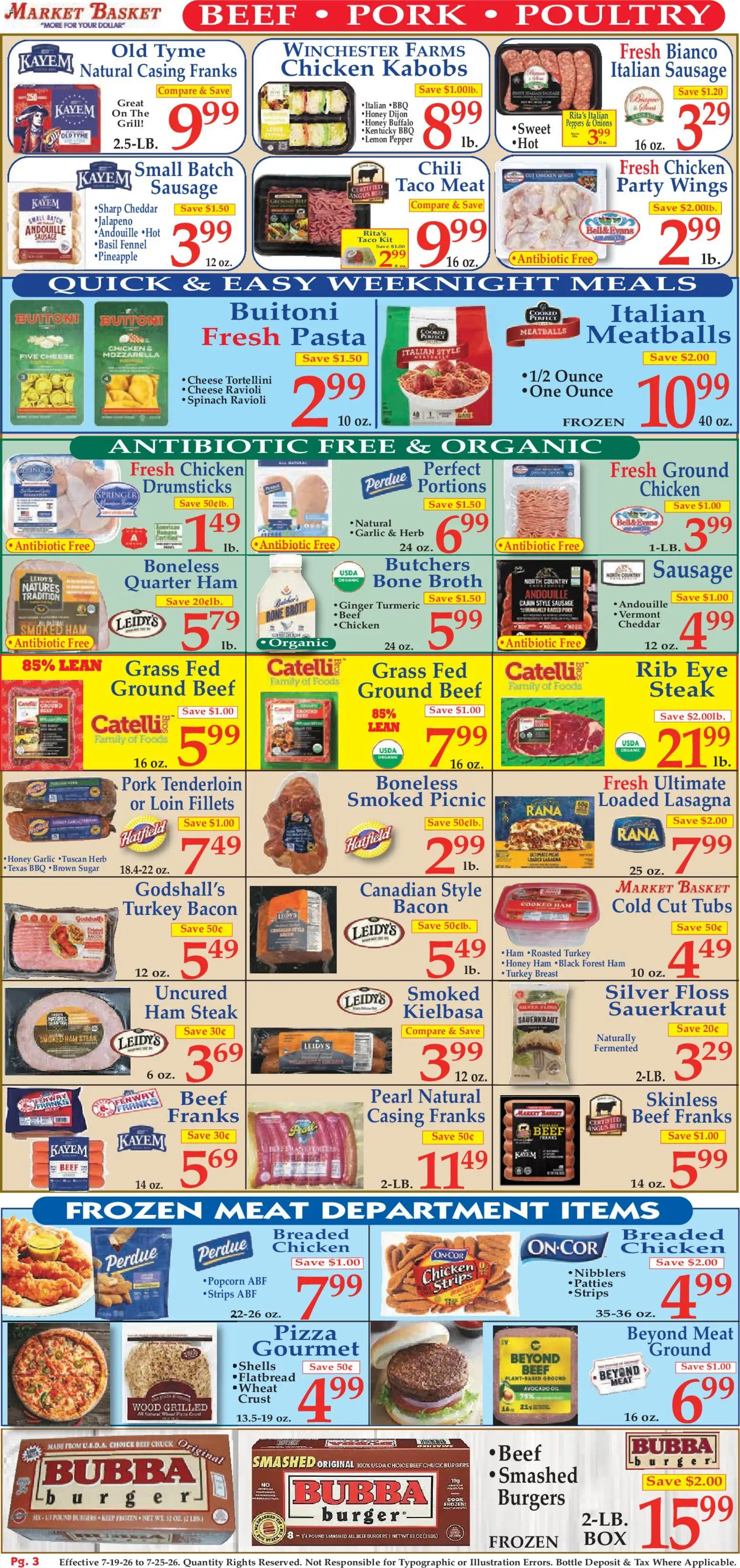 Market Basket Ad - valid from 07/19/2026 | Page: 3 | Products: Turmeric, Cheese, Pizza, Pepper