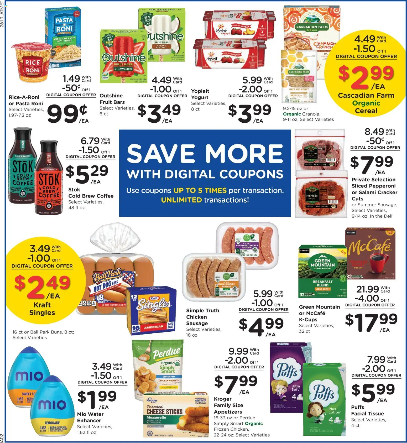 Kroger Weekly Ad - valid from 10.06.2026 | Page: 7 | Products: Corn, Salami, Pasta, Water