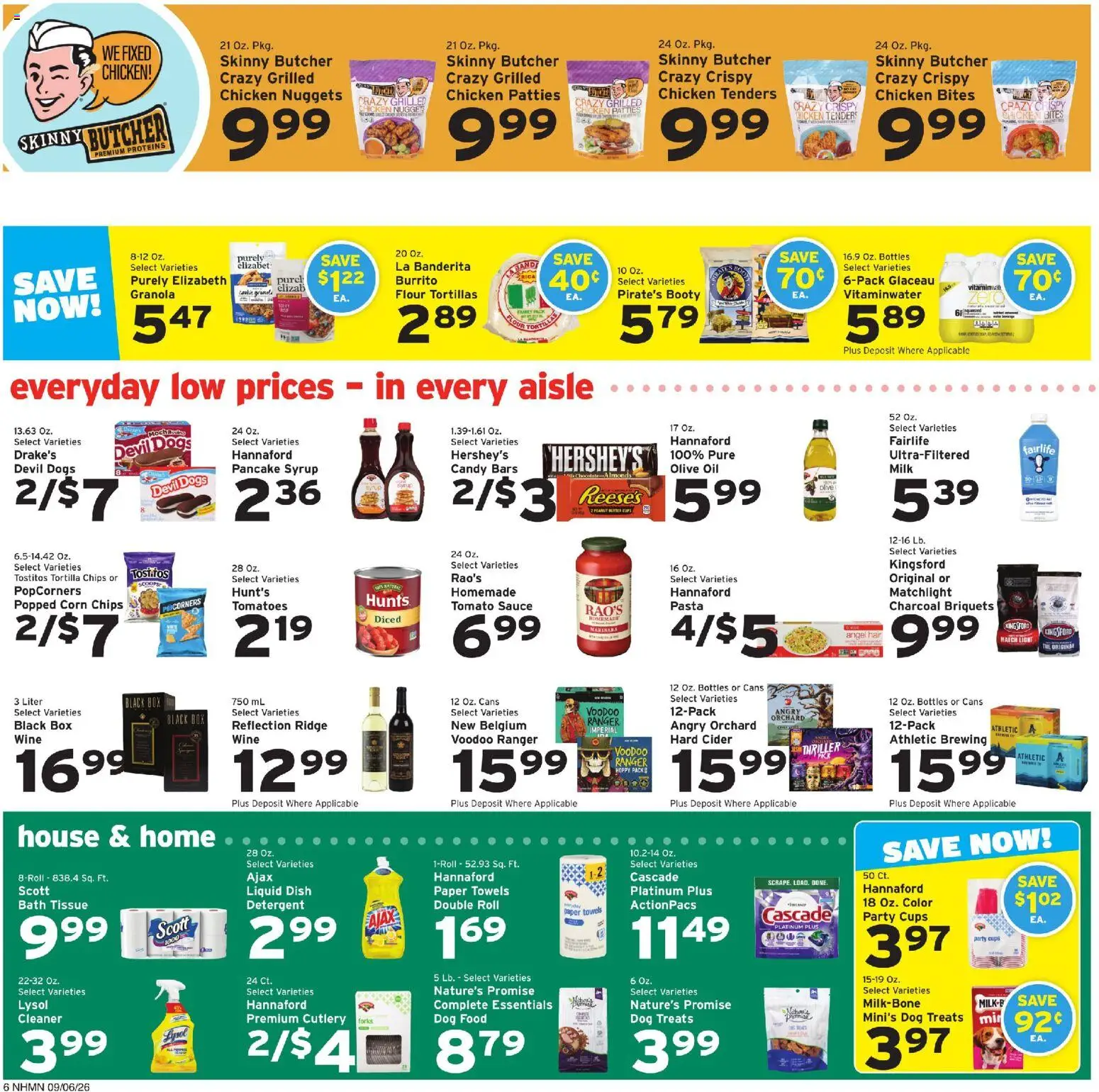Hannaford Weekly Ad - valid from 09/06/2026 | Page: 8 | Products: Candy, Chicken, Tomatoes, Tortilla chips