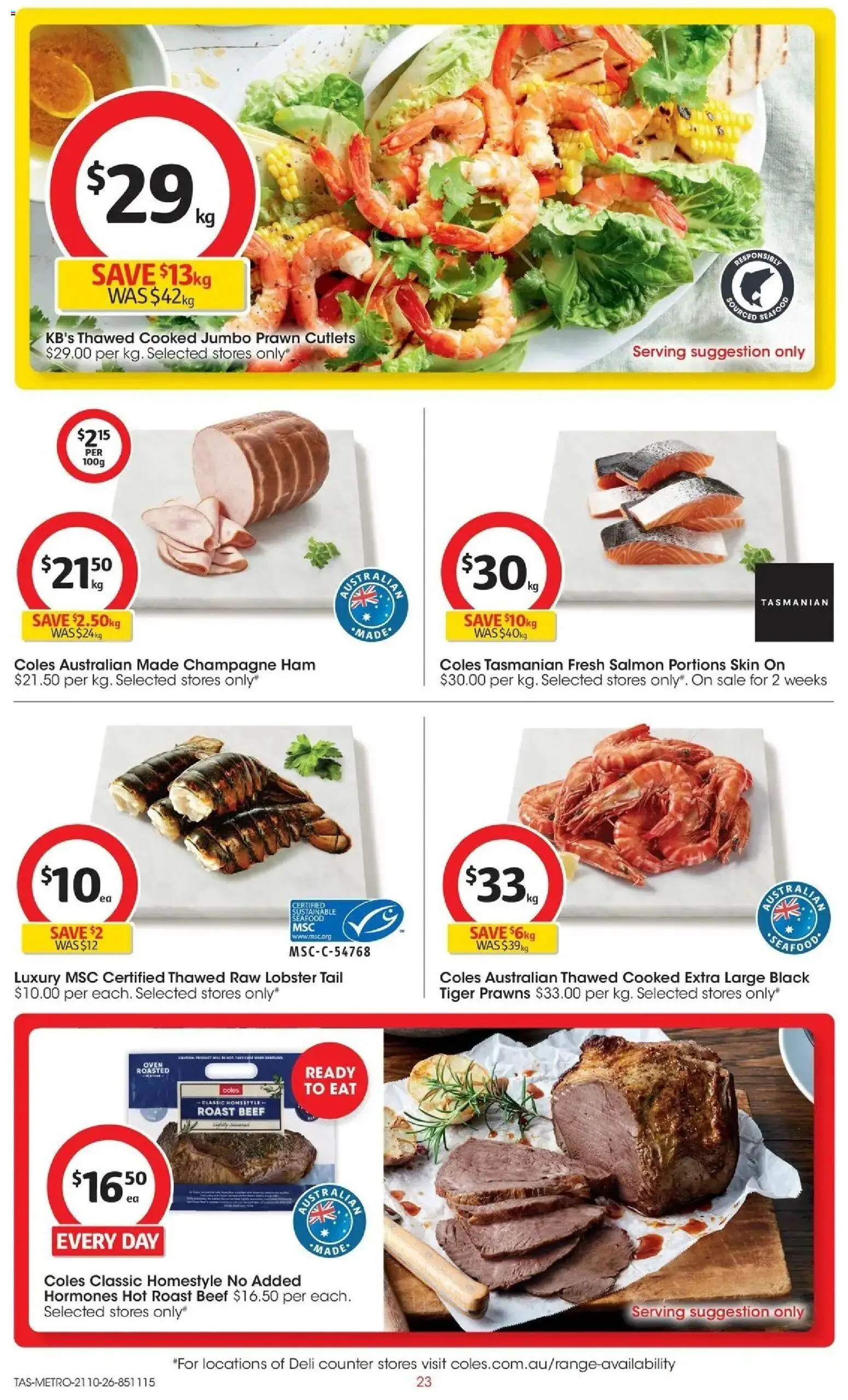﻿Coles catalogue valid from 21/10/2026 > Online Australia | Page: 23