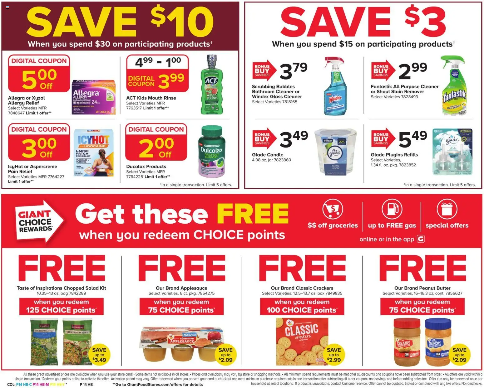 Giant Weekly Ad - valid from 08/07/2026 | Page: 17 | Products: Crackers, Groceries, Mouth Rinse, Salad