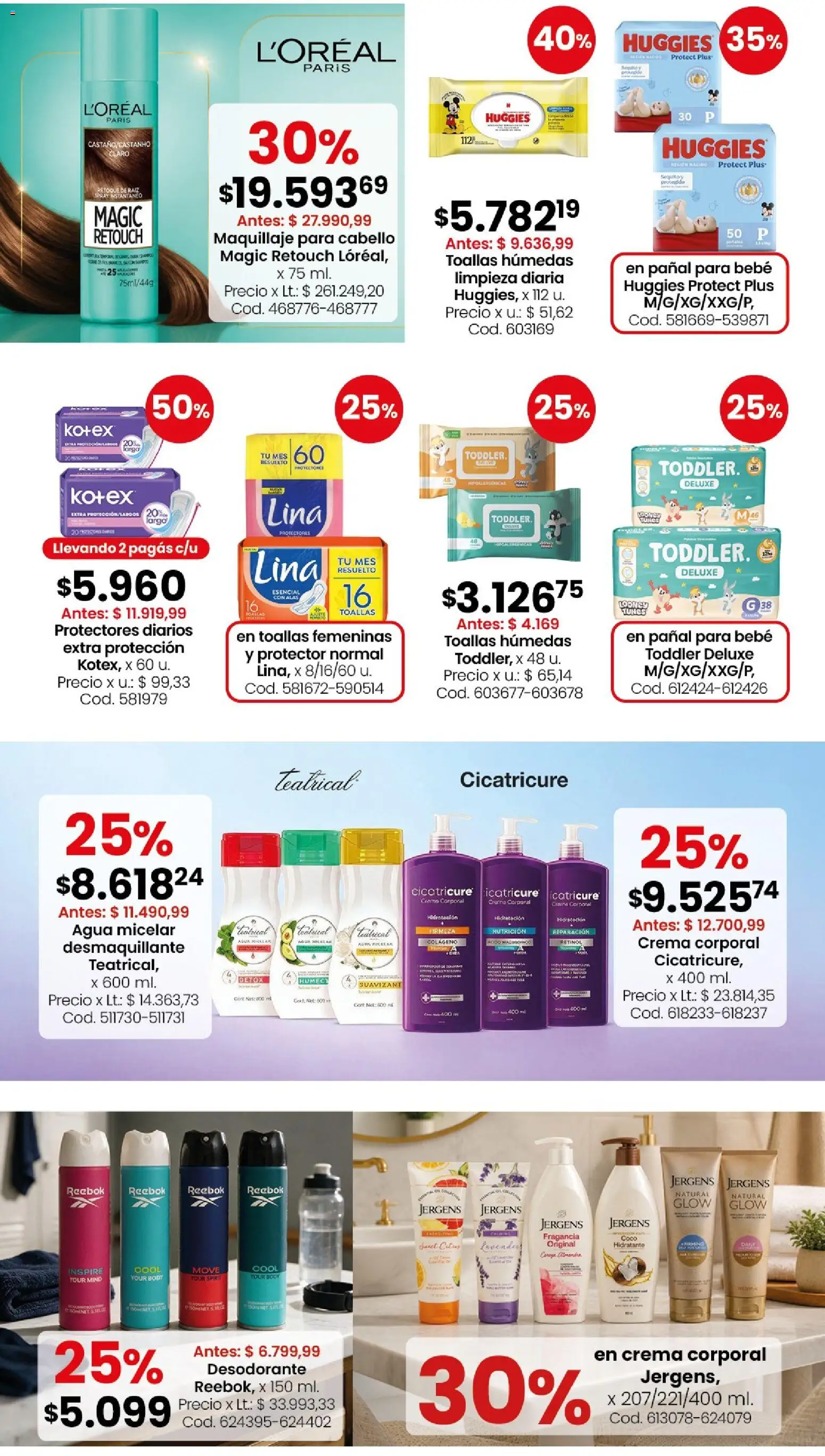 Coto - Perfumería y limpieza │ válido desde el 10/08/2026 | Página: 7 | Productos: Toallas, Coco, Fragancia, Maquillaje