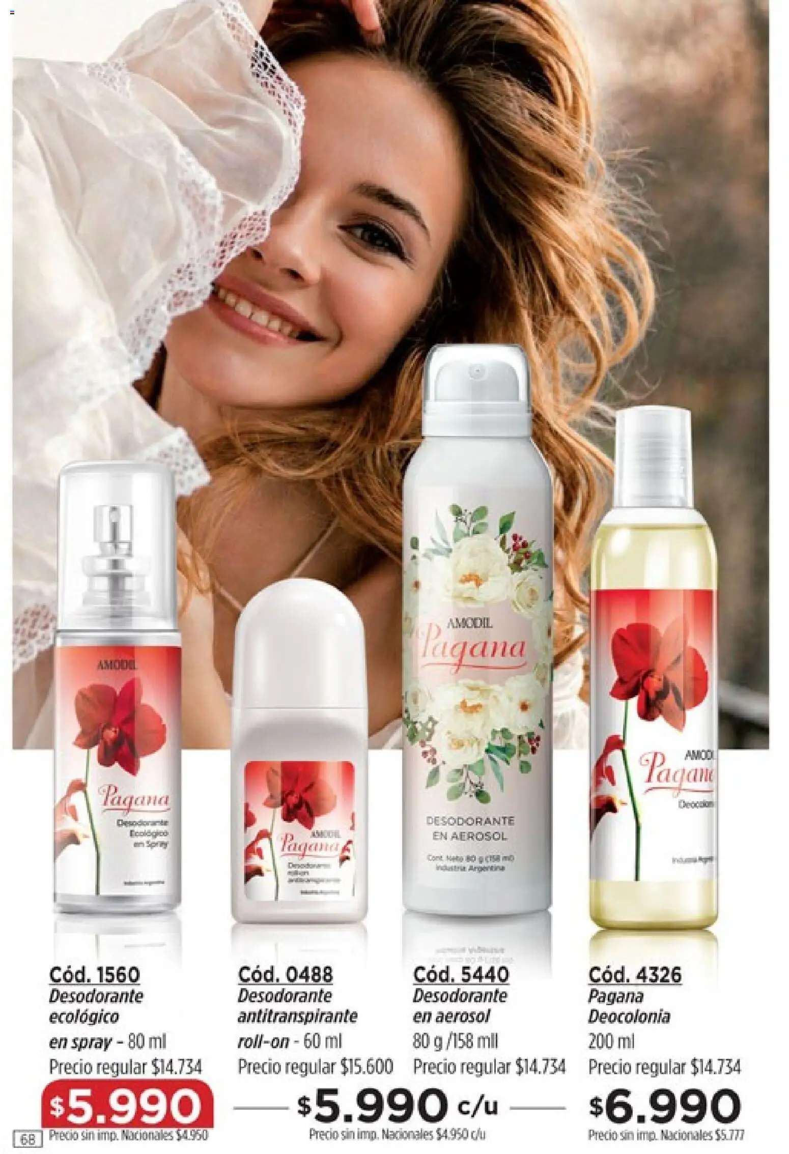 Amodil - Campaña 11 │ válido desde el 01.07.2026 | Página: 68 | Productos: Desodorante, Antitranspirante