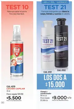 Vista previa Amodil - Campaña 10 válido desde el 01/06/2026 | Página: 94 | Productos: Peine, Champú, Acondicionador, Loción