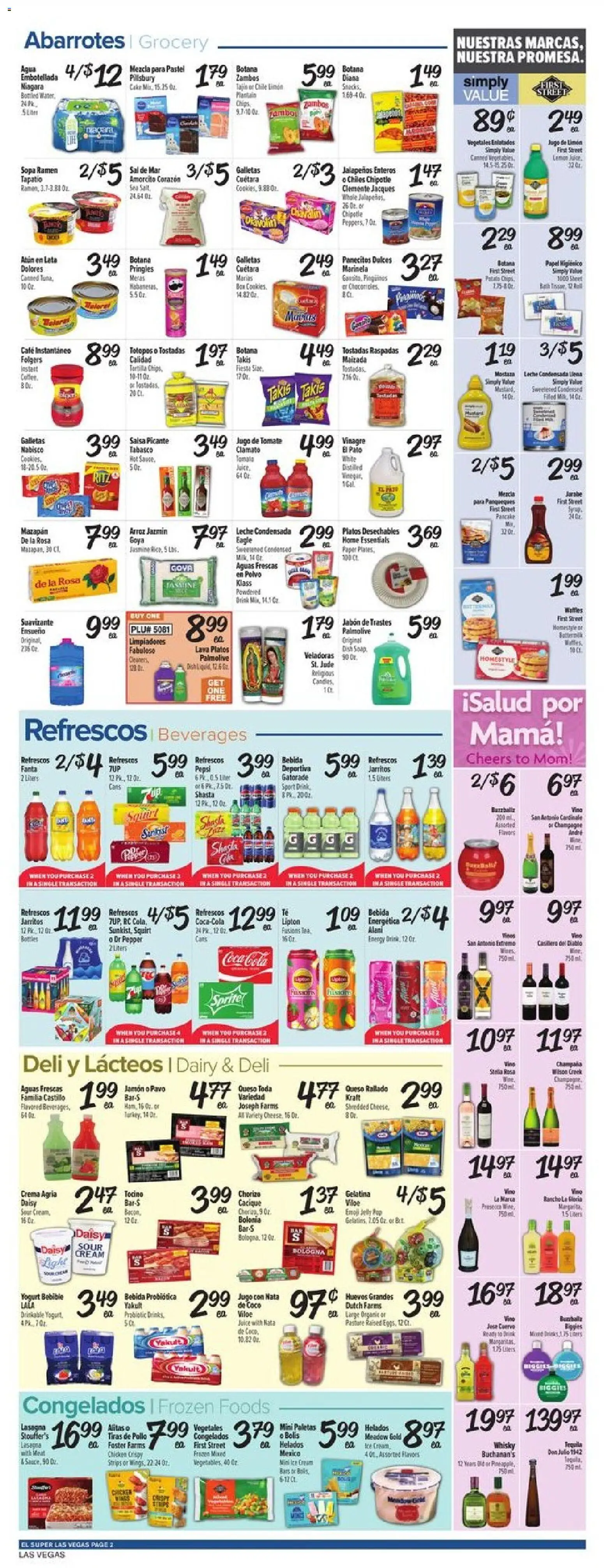El Super Weekly Ad - NV - valid from 06.05.2026 | Page: 2 | Products: Juice, Sour cream, Cream, Sheet