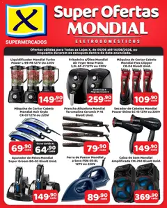X Supermercados ofertas Mondial - Pré-Visualização do folheto da loja X Supermercados, válido de 05.06.2026