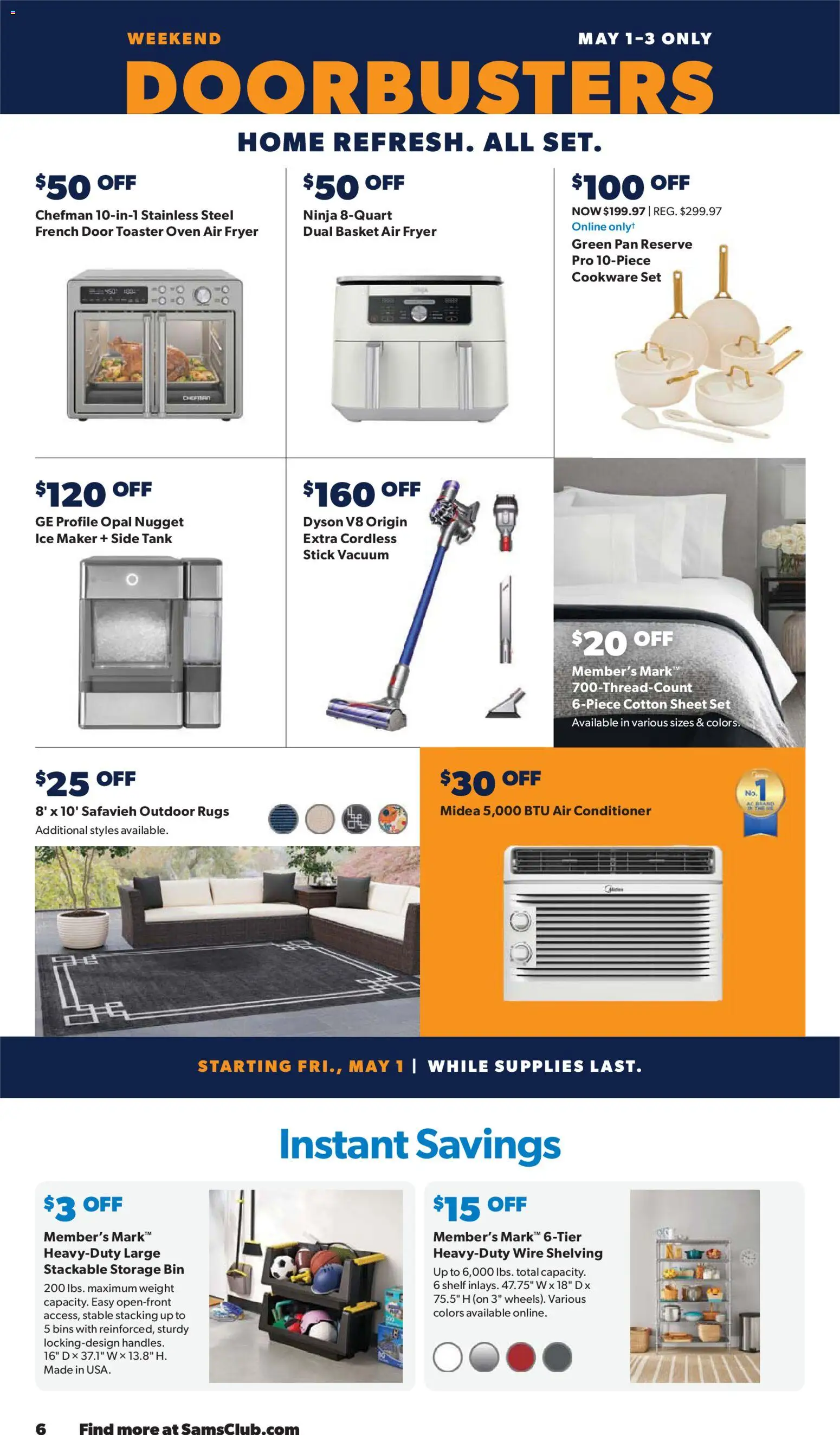 Sam's Club Weekly Ad - valid from 29.04.2026 | Page: 6 | Products: Basket, Pan, Conditioner, Oven