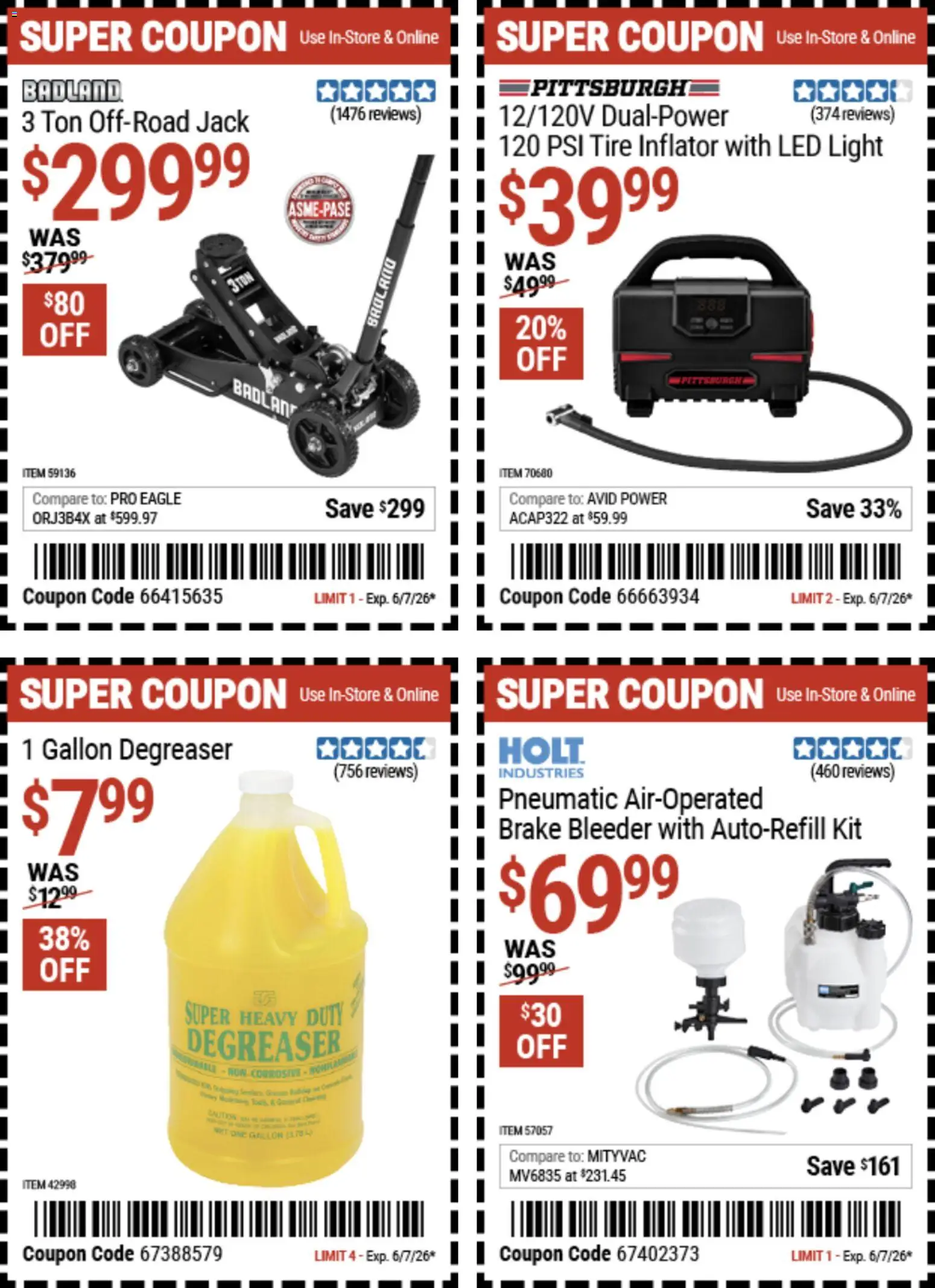 The new Harbor Freight flyer is now online. See all June offers on your mobile and save! | United States