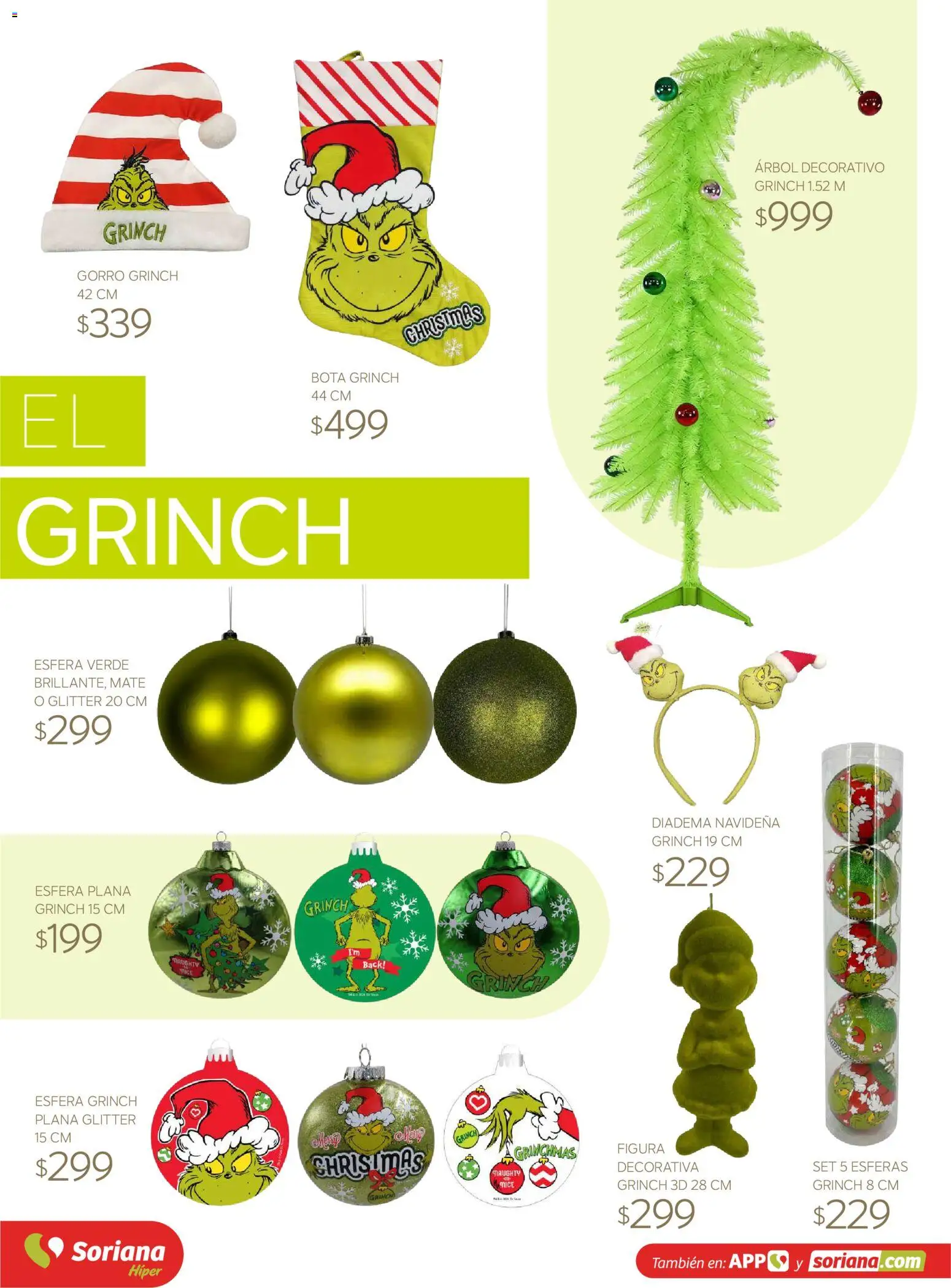 Nuevas ofertas de Soriana válidas en toda la República Mexicana desde el 30/09/2026. ¡Encuentra las mejores ofertas en Soriana Híper - Decoracion Navideña! | Página: 47 | Productos: Glitter, Mate