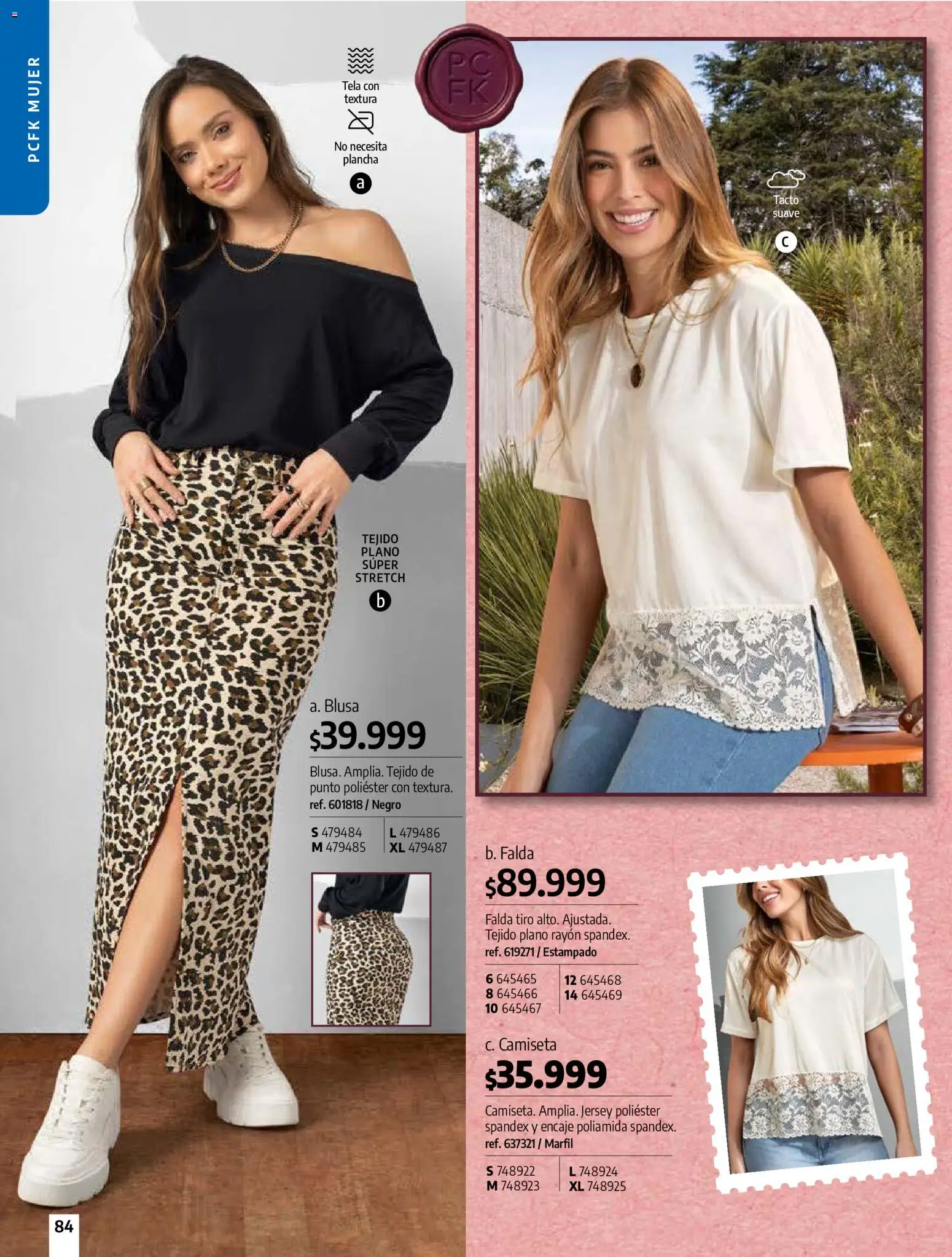 Pacifika revista - valida desde el 21/07/2026 | Página: 83 | Productos: Plancha, Falda, Camiseta, Blusa
