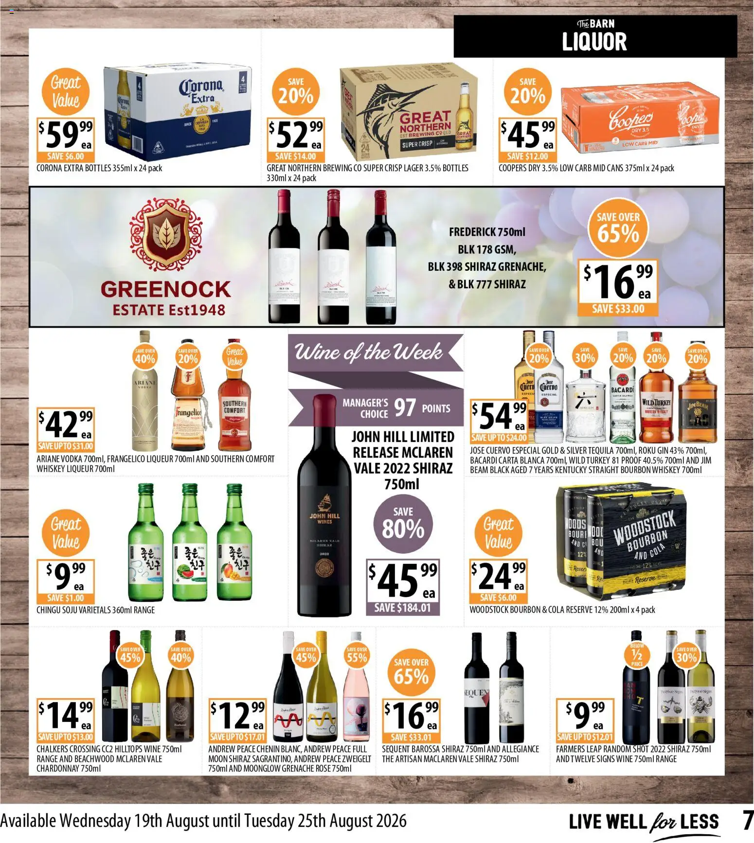 Supabarn catalogue - valid from 19/08/2026 | Page: 7 | Products: Corona Extra, Jim Beam, Whiskey, Turkey
