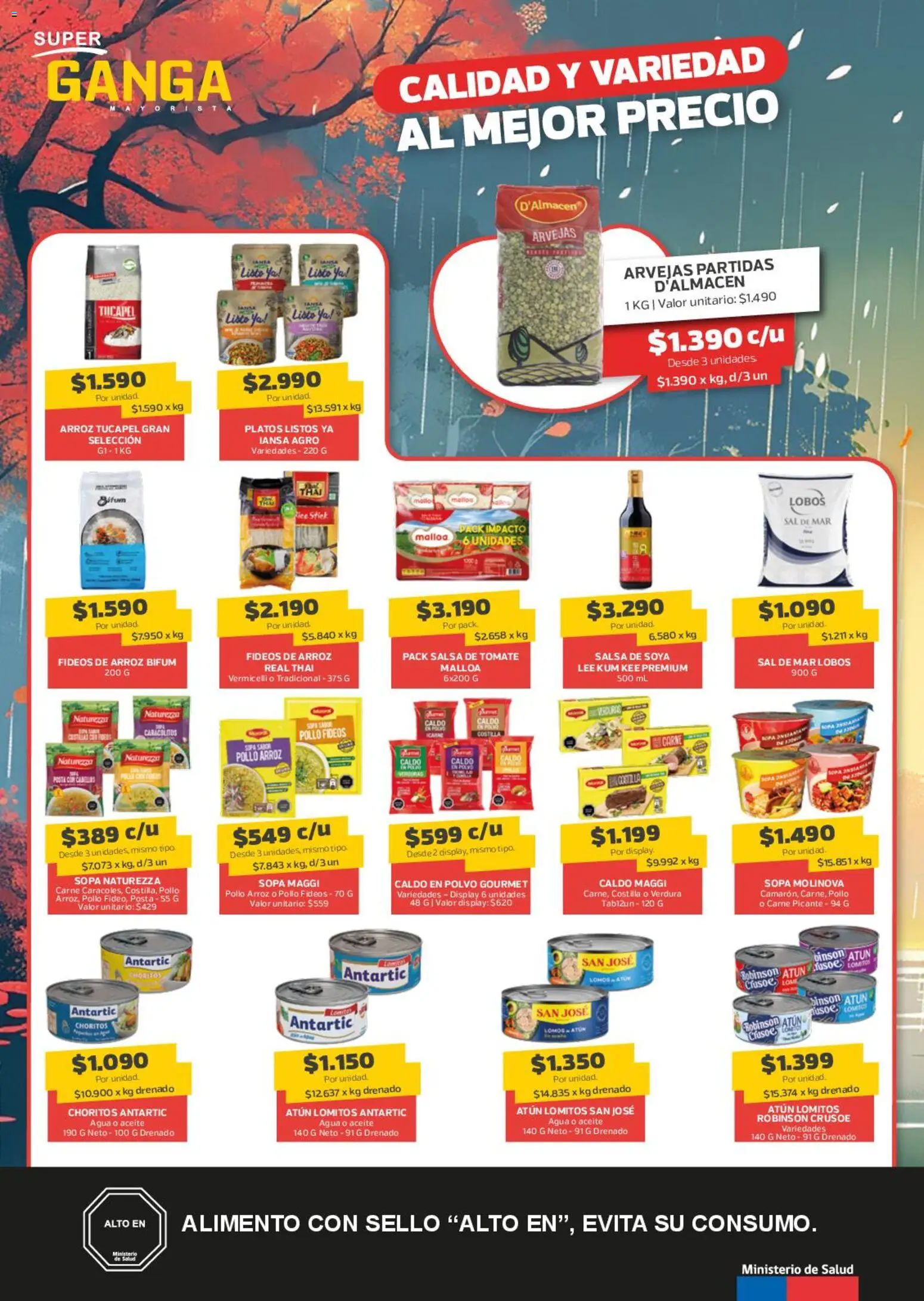 Super Ganga Ofertas │ válido desde el 16.06.2026 | Página: 2 | Productos: Sal, Agua, Arroz, Salsa de tomate