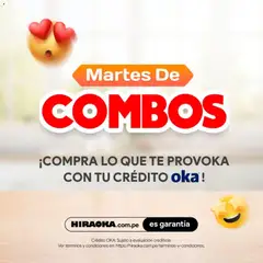 Vista previa de folleto Catálogo Hiraoka - Martes De Combos de la Hiraoka válido desde 21/07/2026