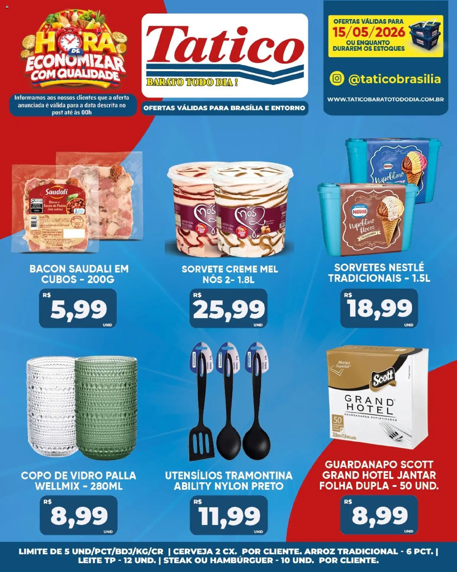 Tatico Folheto - válido de 15.05.2026 | Página: 20 | Produtos: Cerveja, Creme, Flocos, Sorvete