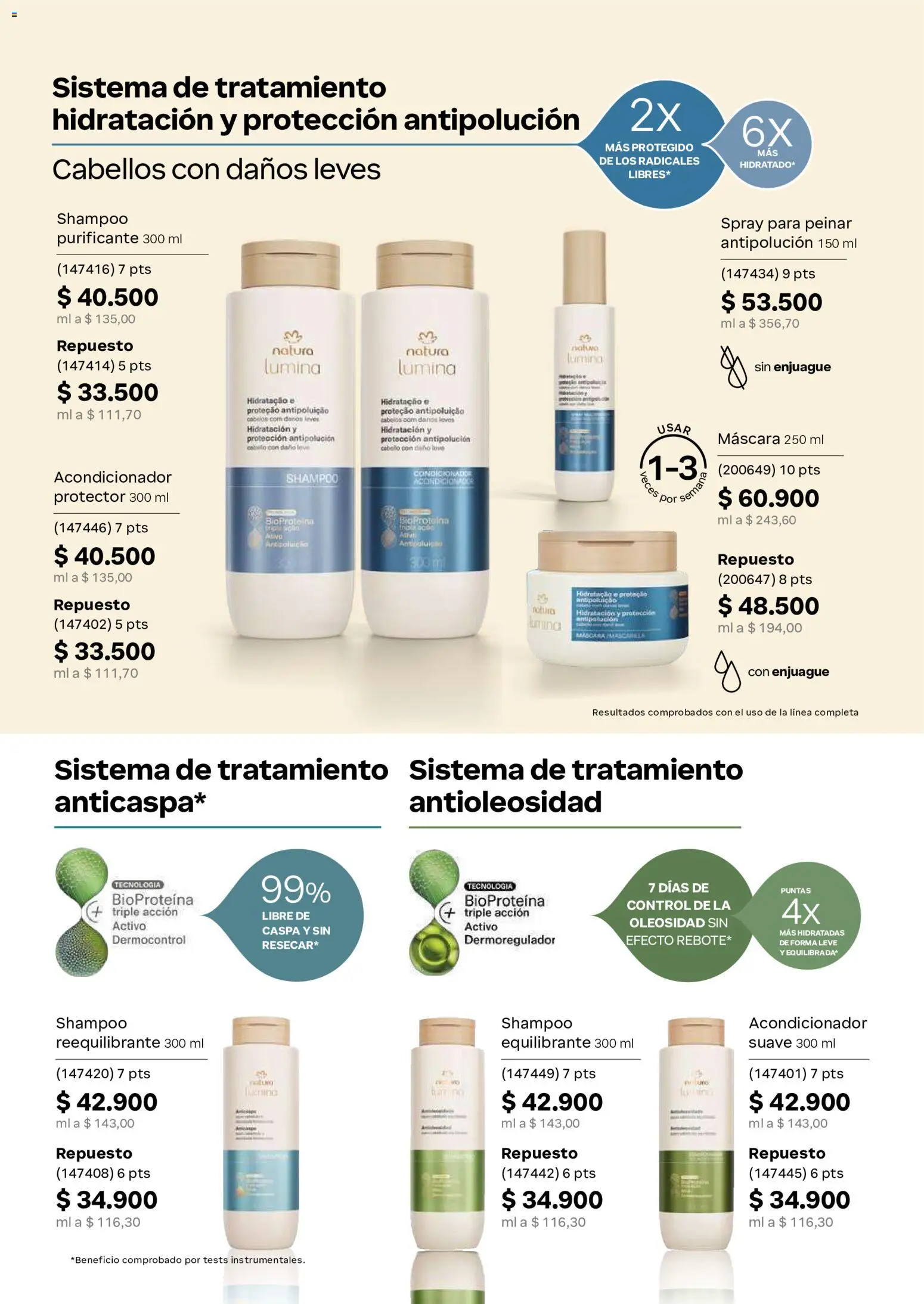 Natura revista - valida desde el 13/08/2026 | Página: 39 | Productos: Shampoo, Máscara, Acondicionador