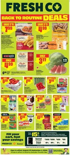 Preview of FreshCo weekly flyer / circulaire from shop FreshCo valid from Aug 27, 2026