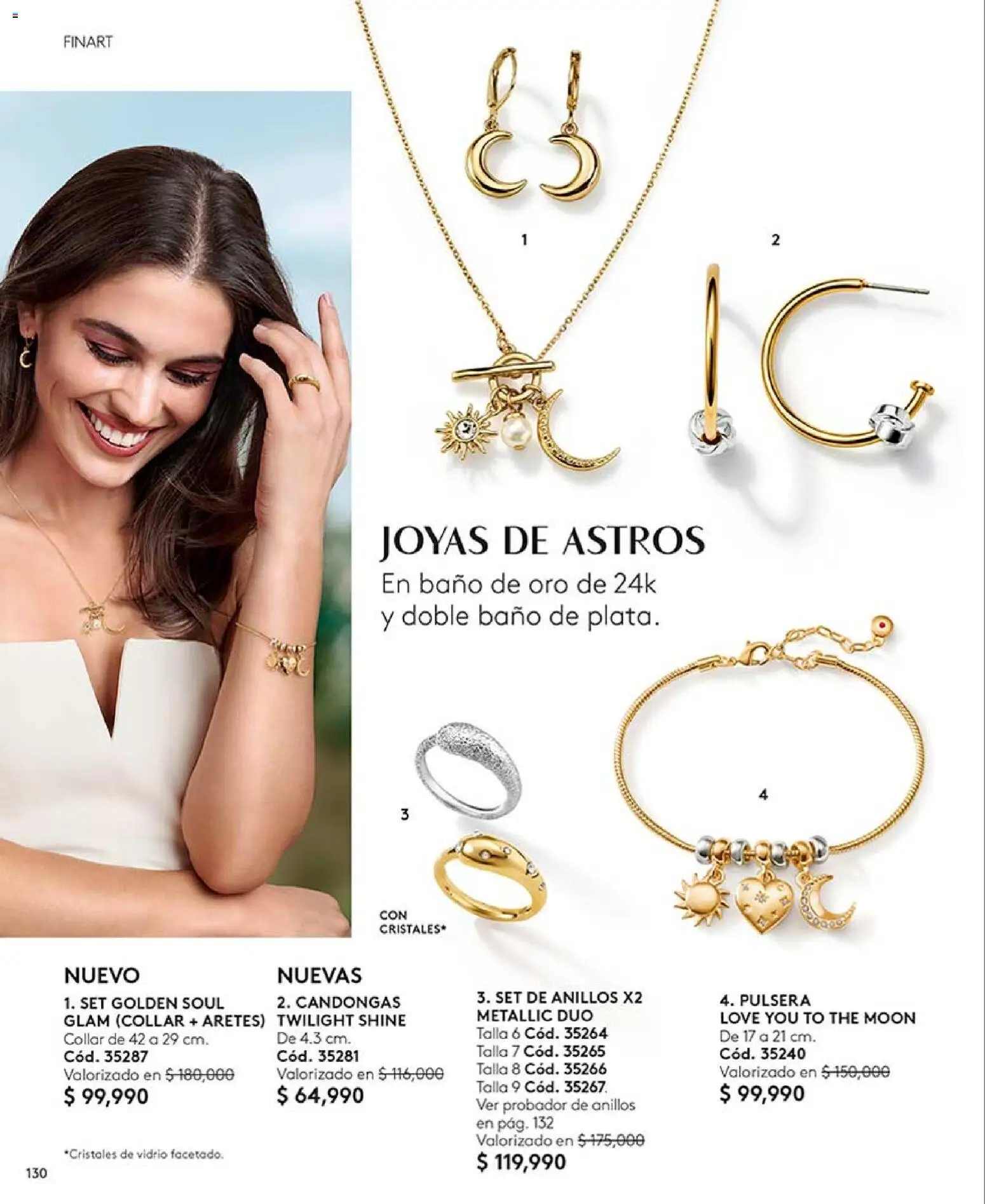 Ésika revista - valida desde el 15.05.2026 | Página: 130 | Productos: Aretes, Pulsera, Baño, Collar
