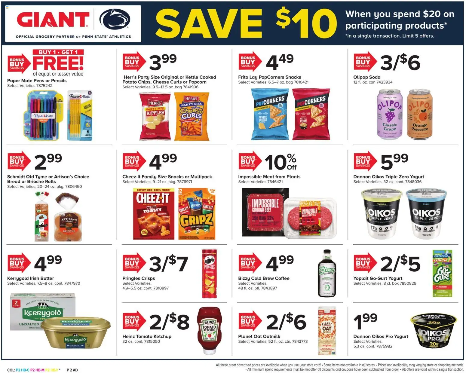 Giant Weekly Ad - valid from 08/21/2026 | Page: 2 | Products: Brioche, Butter, Cheese, Beef