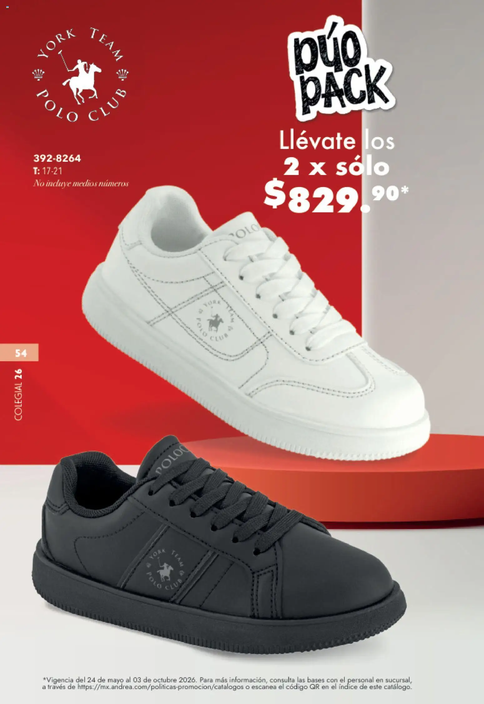 Nuevas ofertas de Andrea válidas en toda la República Mexicana desde el 23/05/2026. ¡Encuentra las mejores ofertas en Andrea catálogo Colegial! | Página: 54