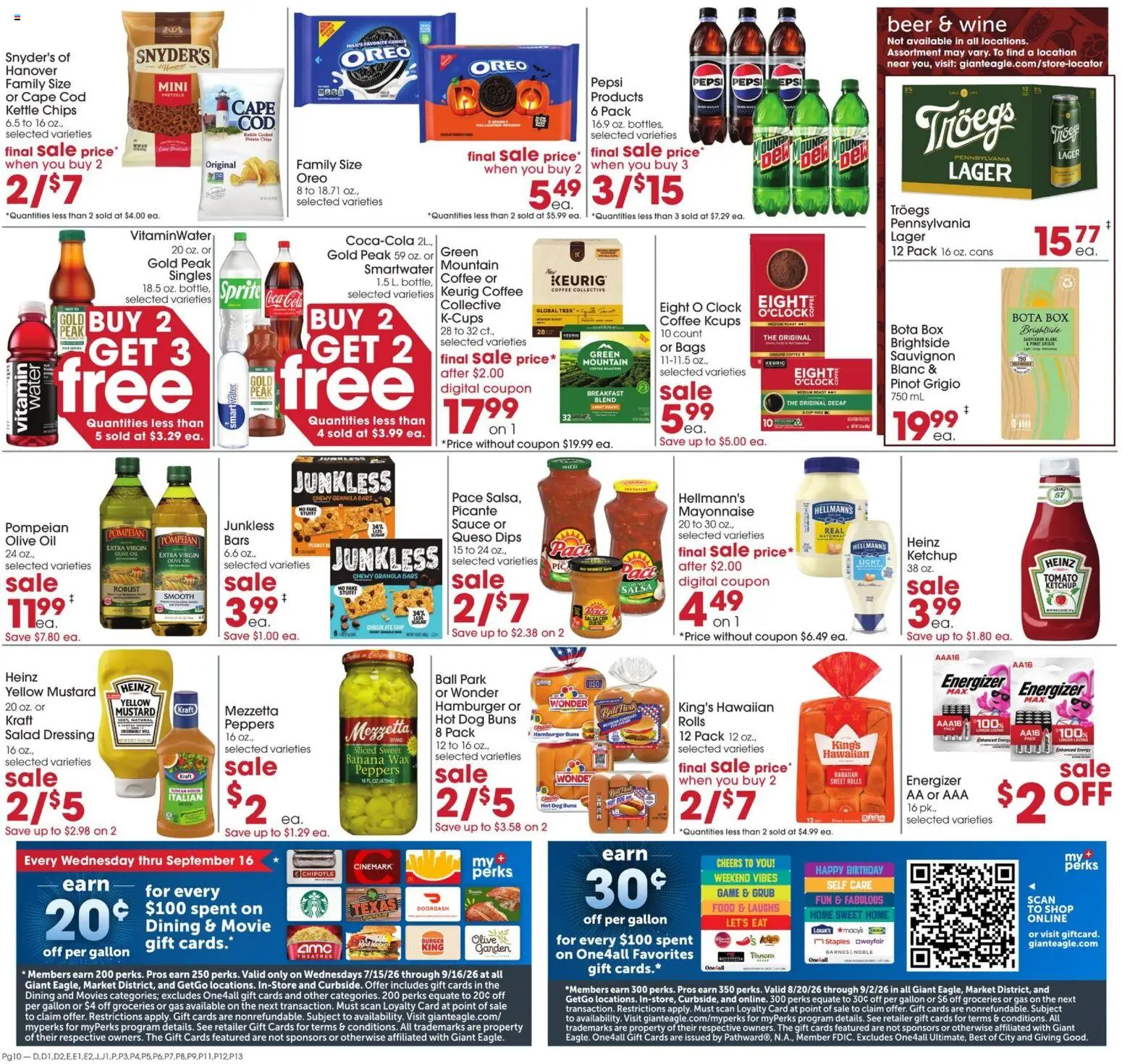 Giant Eagle Weekly Ad - valid from 08/27/2026 | Page: 8 | Products: Vitamin, Chocolate, Wine, Chips