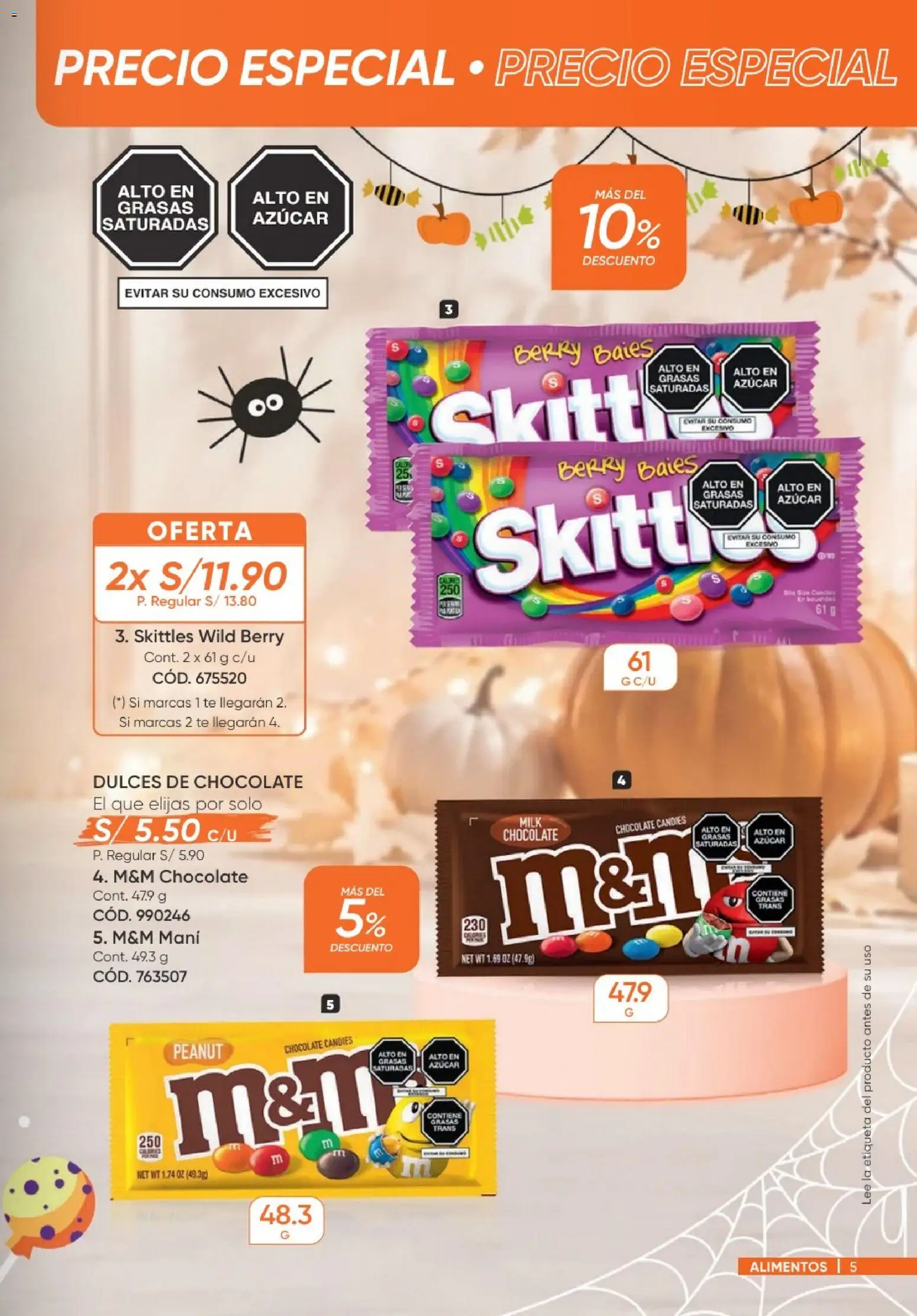 Catálogo Azzorti válido desde 20/09/2026 | Página: 5 | Productos: Chocolate, Té, Dulces, Azúcar