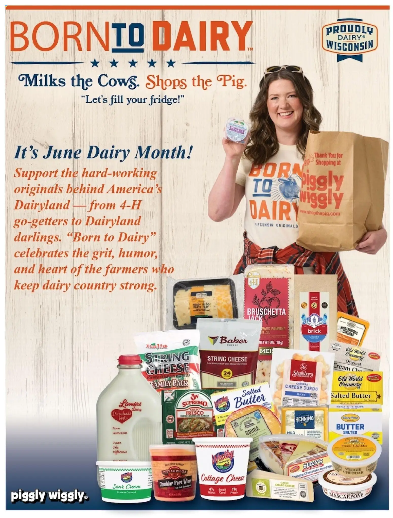 Piggly Wiggly Weekly Ad - valid from 06/24/2026 | Page: 7 | Products: Cheese, Sour cream, Cream, Cottage cheese