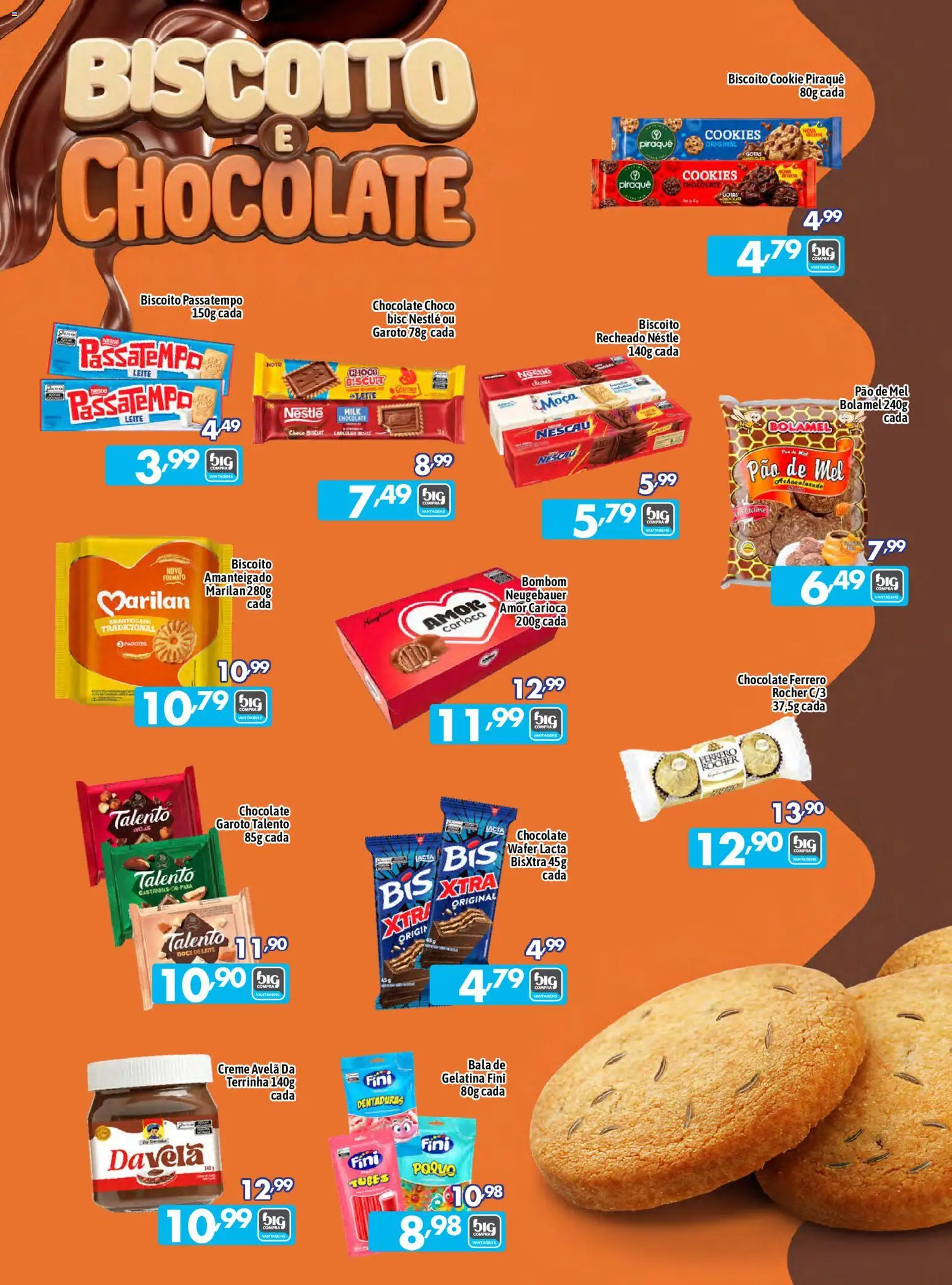 Big Compra Folheto - válido de 05/09/2026 | Página: 3 | Produtos: Leite, Mel, Biscoito recheado, Avelã