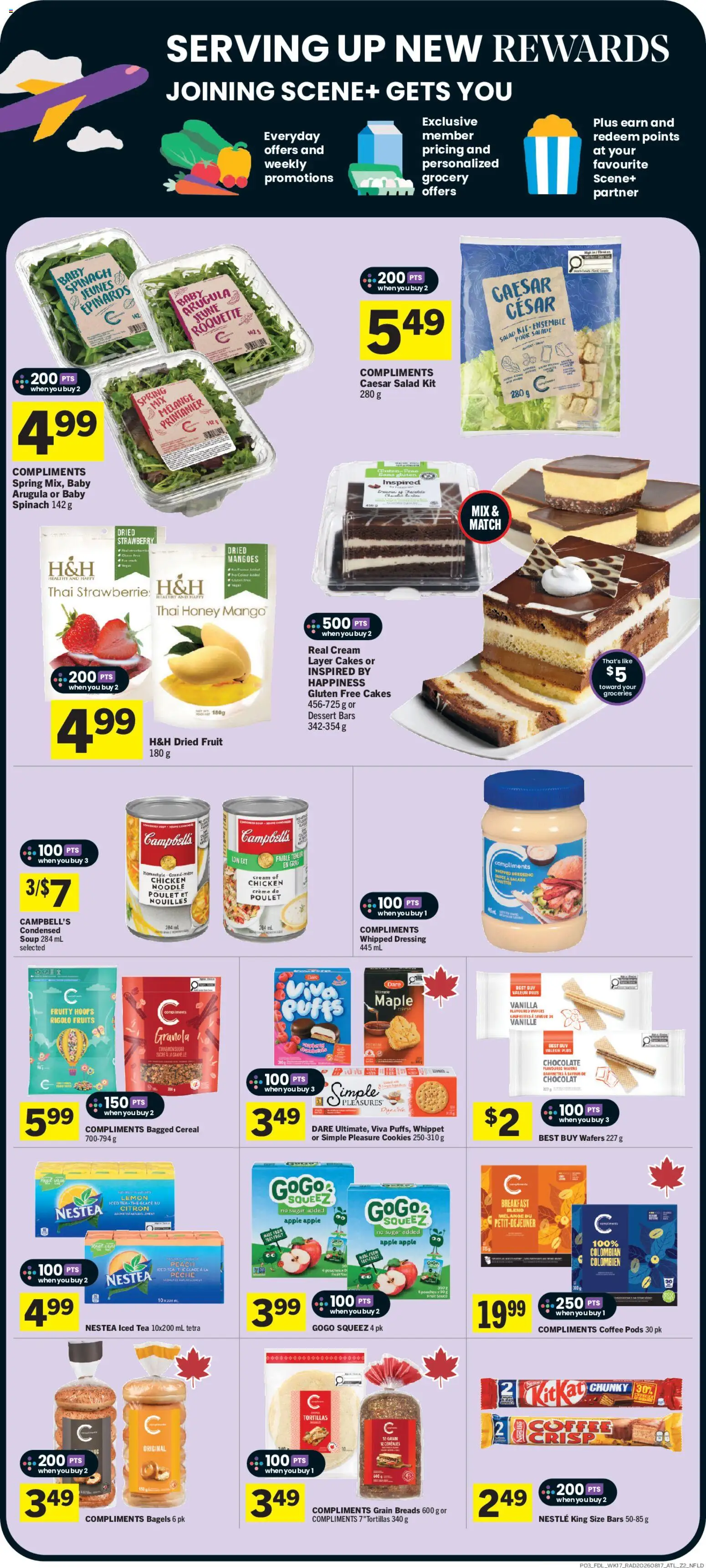 Foodland flyer valid from Aug 20, 2026 | Page: 4 | Products: Sugar, Spinach, Vanilla, Chocolate