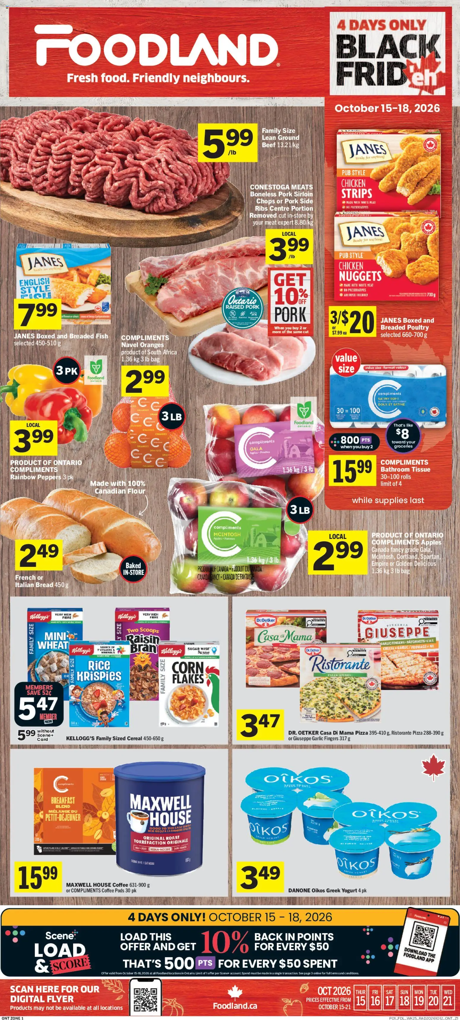 Foodland flyer valid from Oct 15, 2026 | Page: 1