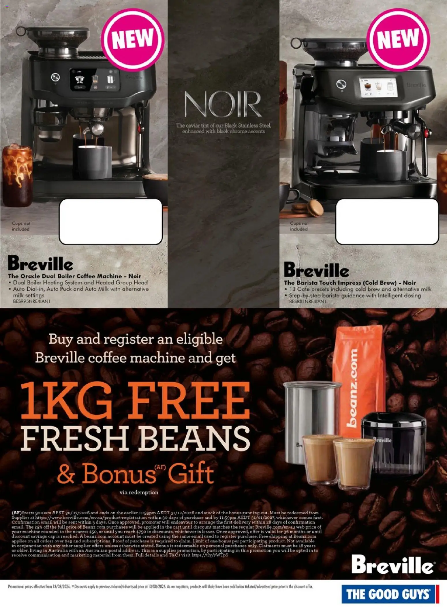The Good Guys catalogue - valid from 13/08/2026 | Page: 5 | Products: Cups, Coffee, Cart, Cap