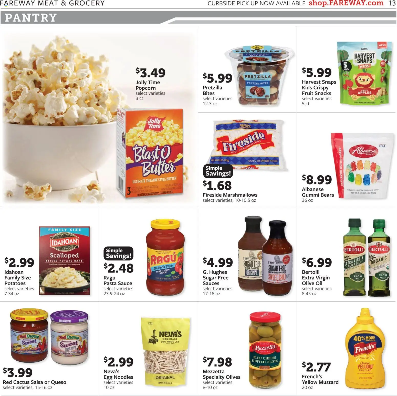Fareway Weekly Ad - valid from 09/21/2026 | Page: 13 | Products: Olive oil, Noodles, Pasta, Fruit