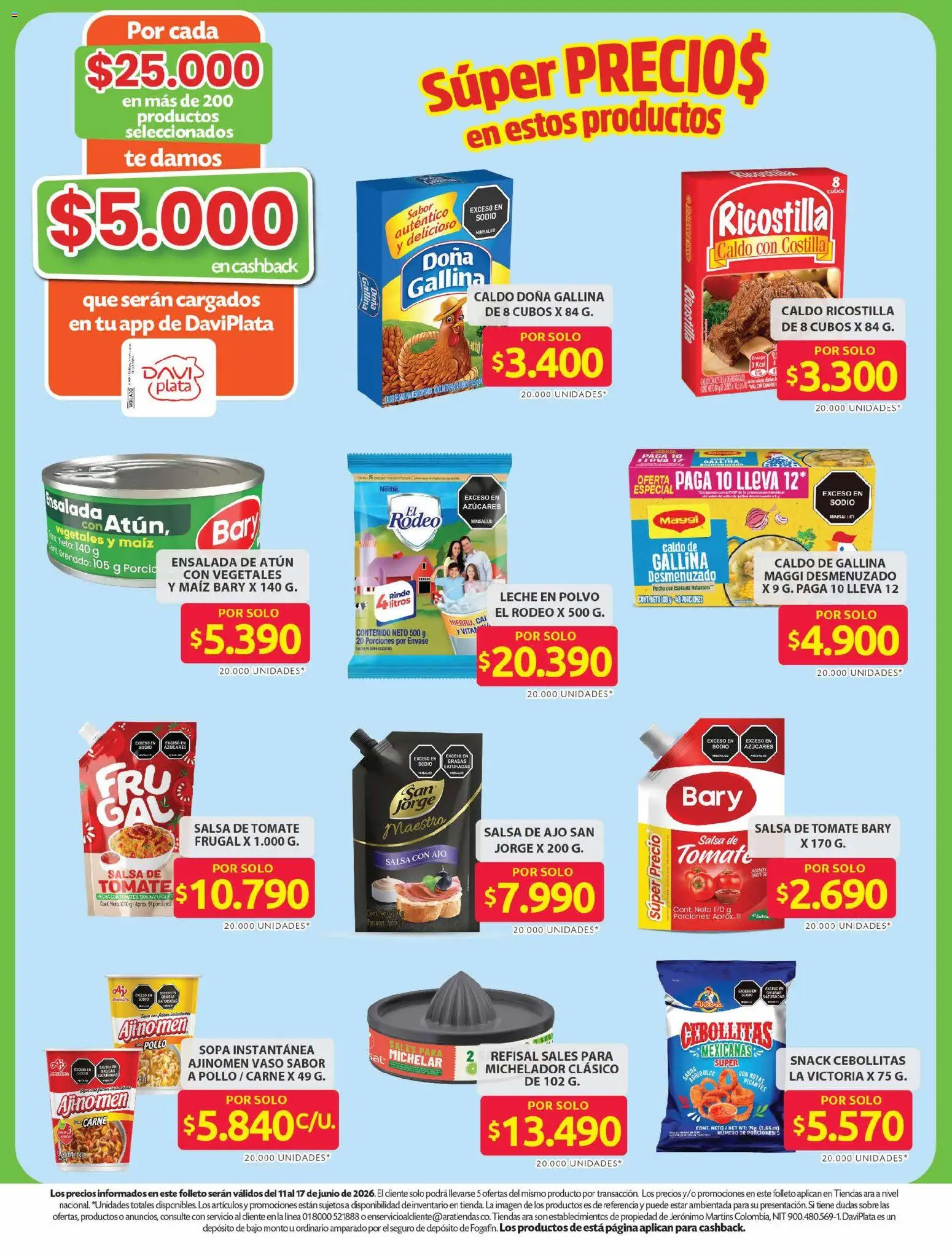 Ara revista - valida desde el 11.06.2026 | Página: 10 | Productos: Ensalada, Atún, Sales, Sobre