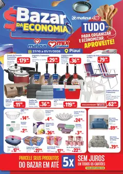 Mateus ofertas Bazar da Economia - Pré-Visualização do folheto da loja Mateus, válido de 27/10/2026