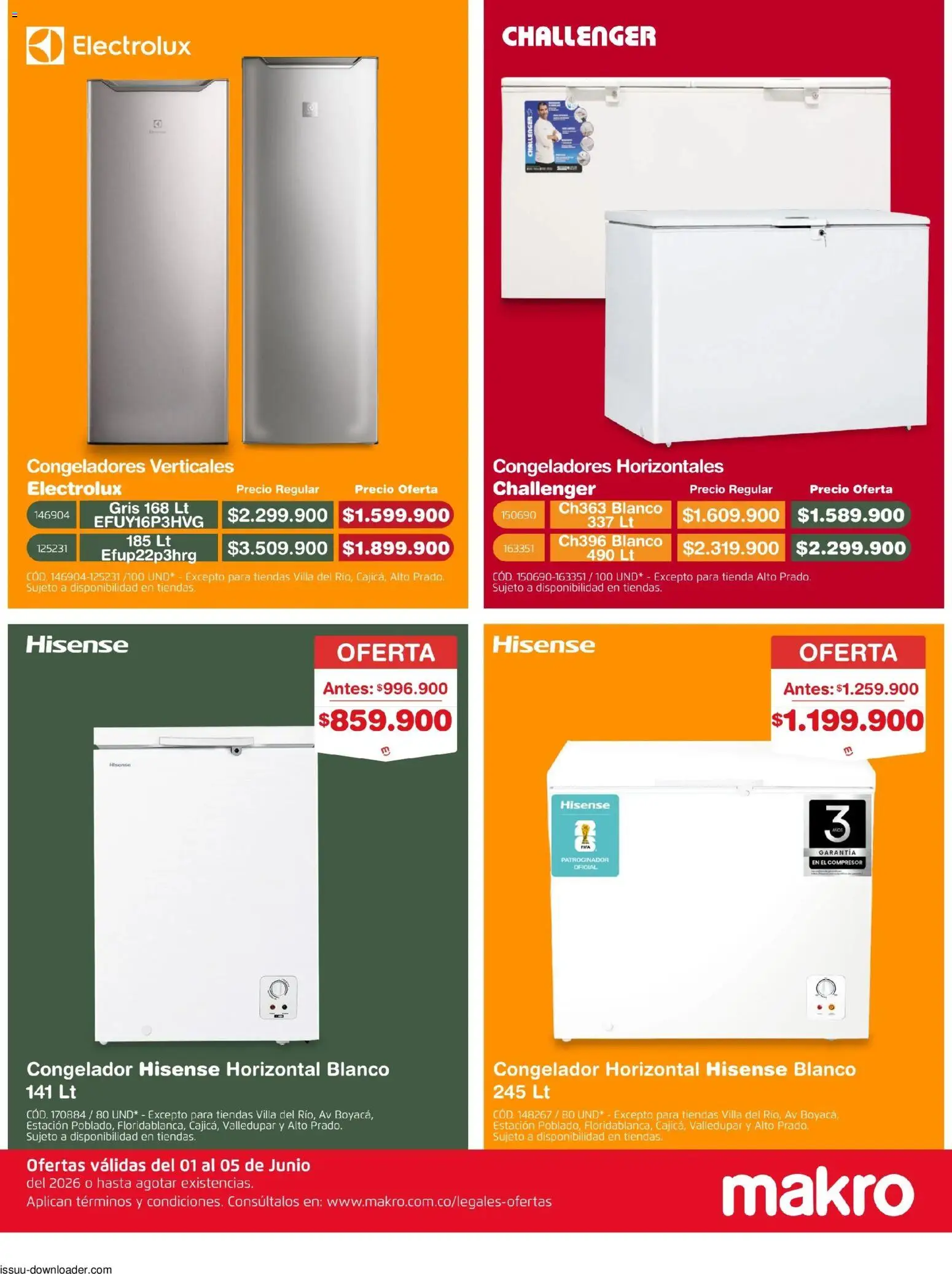 Makro revista - valida desde el 01.06.2026 | Página: 10 | Productos: Congelador