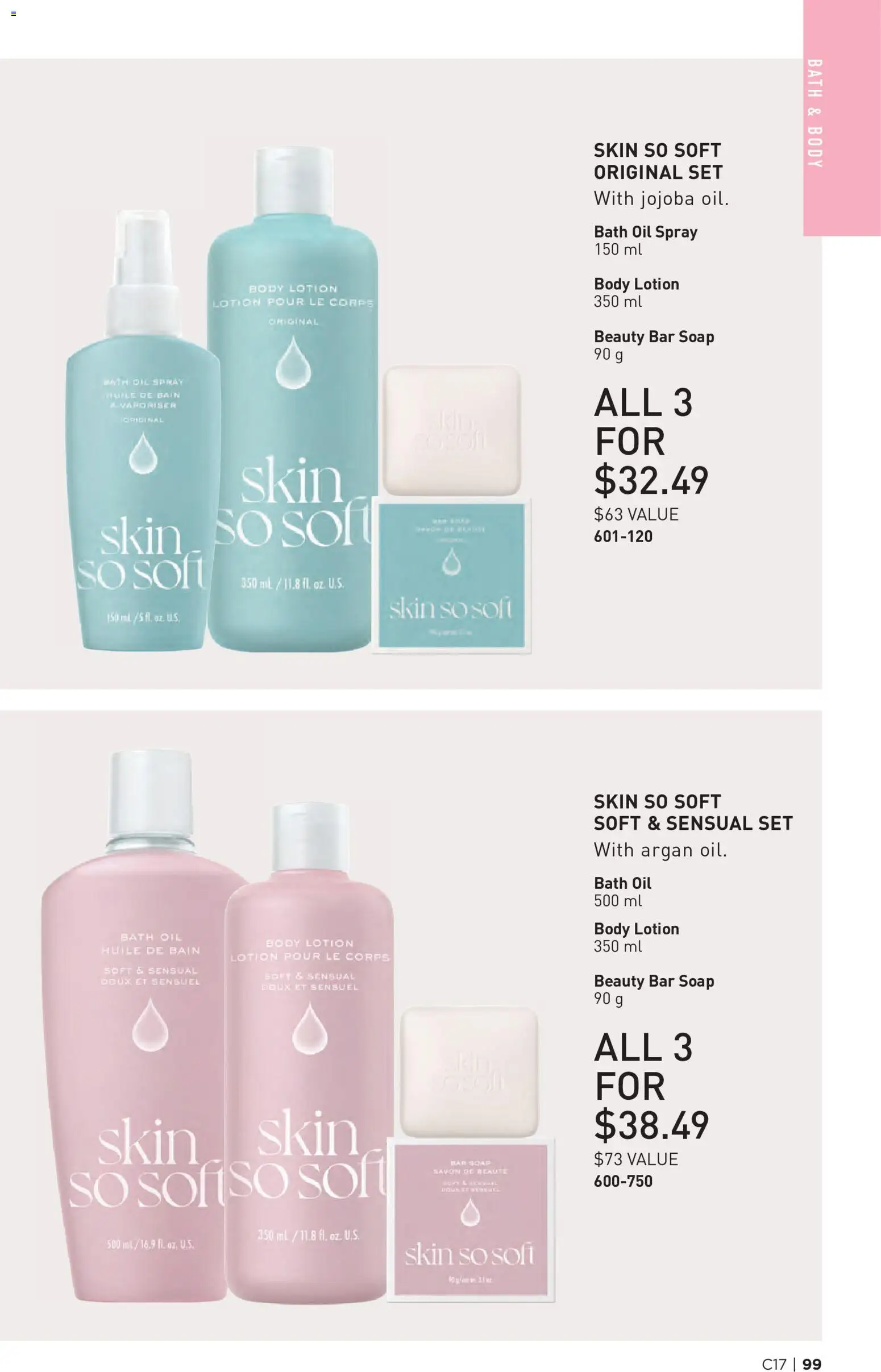 Avon flyer valid from Aug 13, 2026 | Page: 99 | Products: Body lotion, Soap, Bath, Oil
