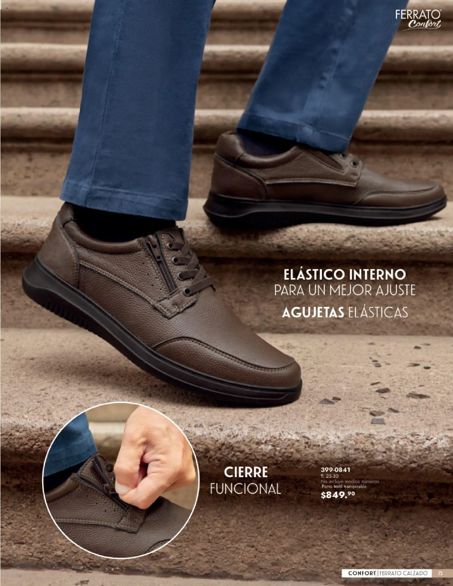 Nuevas ofertas de Andrea válidas en toda la República Mexicana desde el 23/08/2026. ¡Encuentra las mejores ofertas en Andrea catálogo Calzado Caballero! | Página: 75